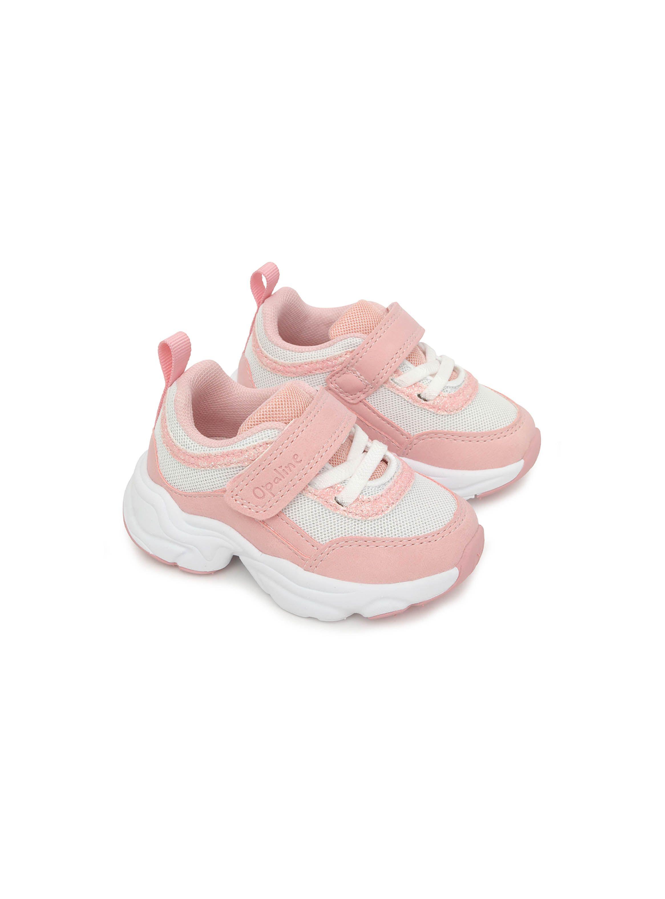 Zapatilla de niña chunky colores velcro elástico Rosado (20-29)-0
