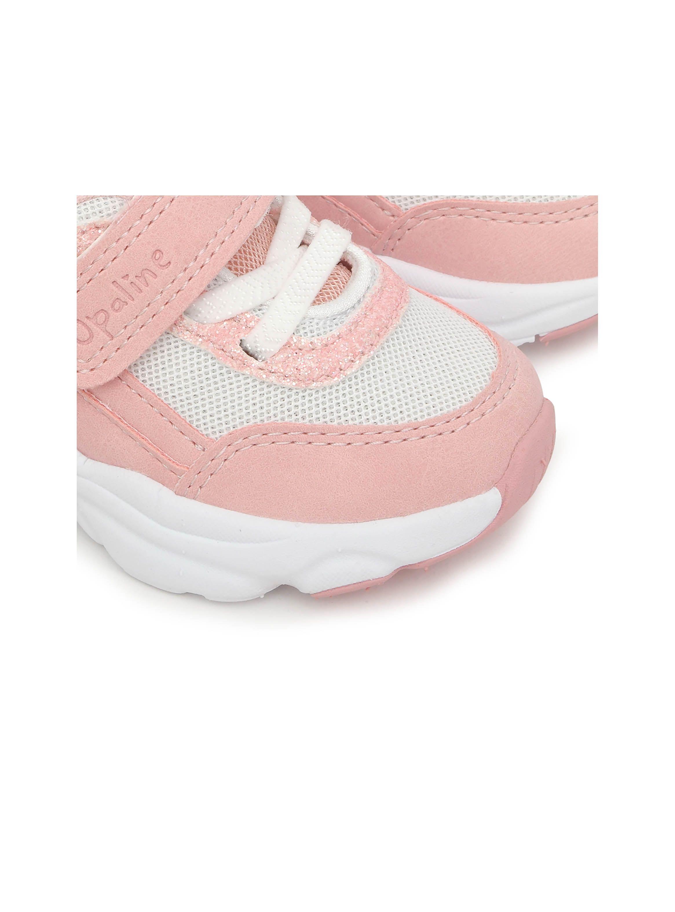 Zapatilla de niña chunky colores velcro elástico Rosado (20-29)-5