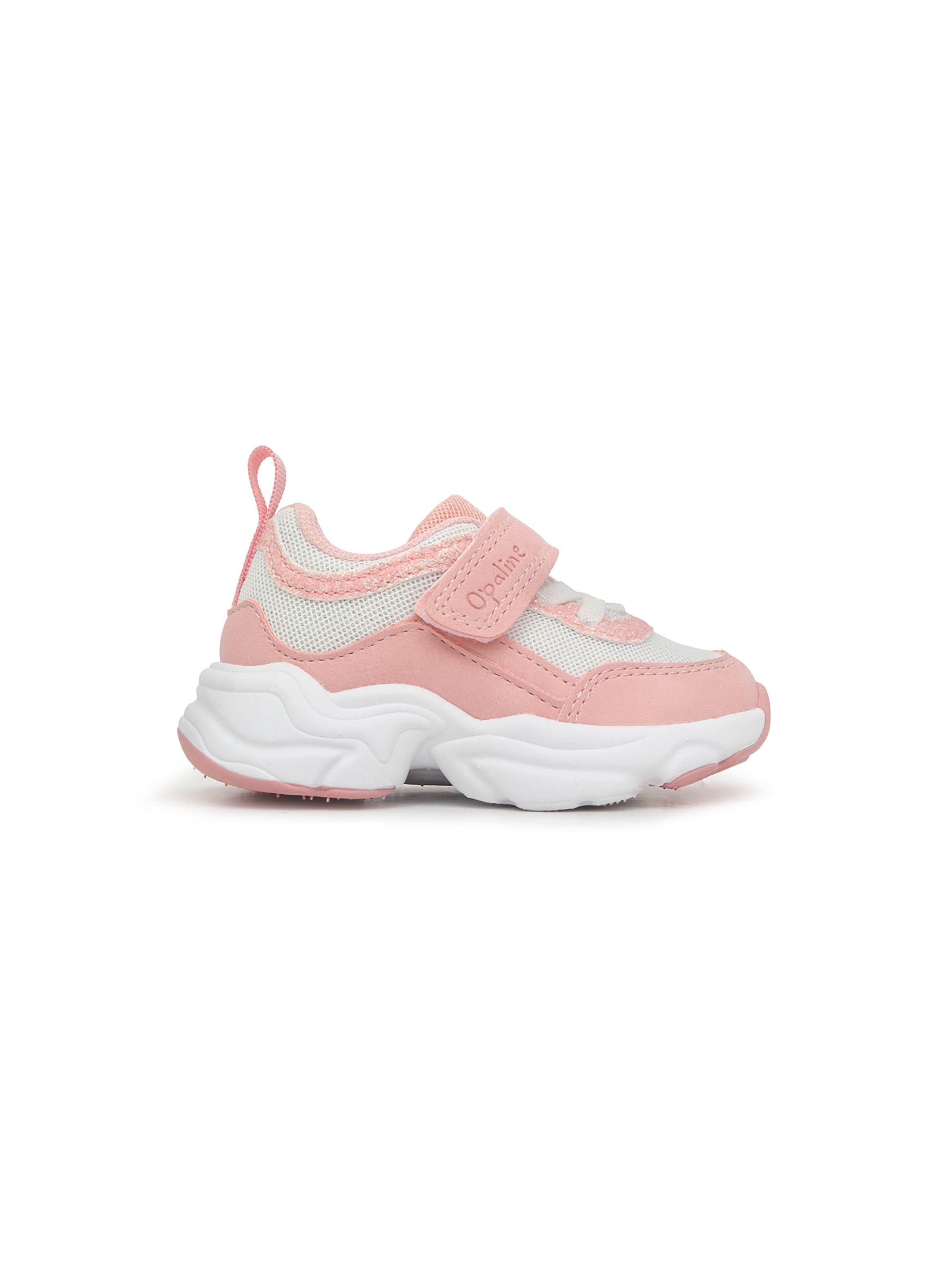 Zapatilla de niña chunky colores velcro elástico Rosado (20-29)-1