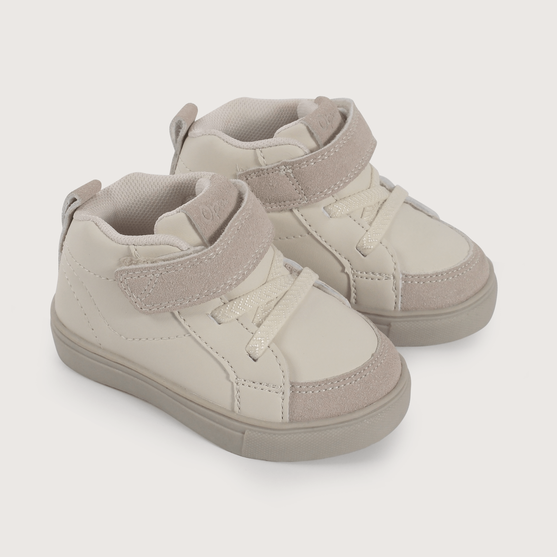 Zapatilla primeros pasos beige de niño-0
