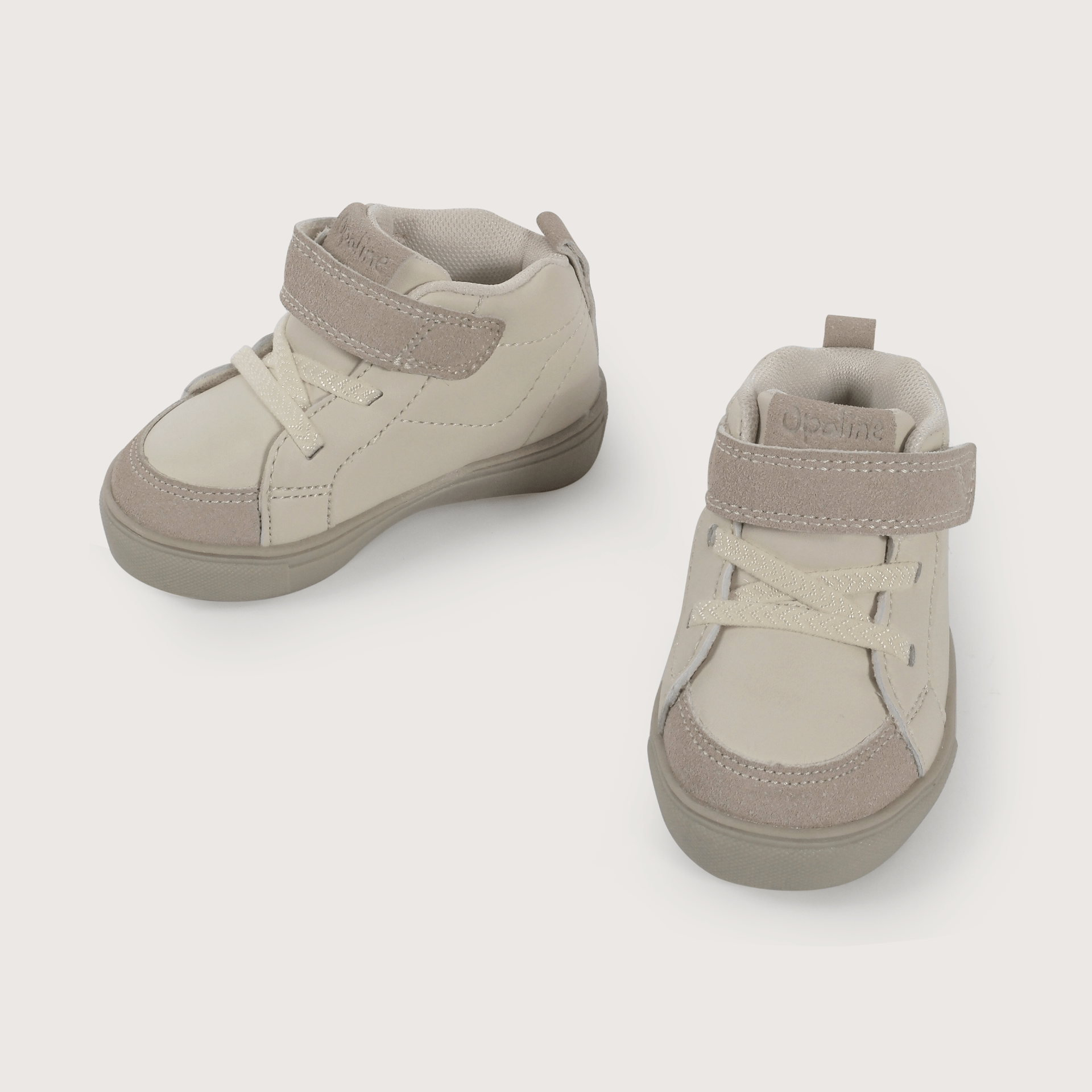 Zapatilla primeros pasos beige de niño-3
