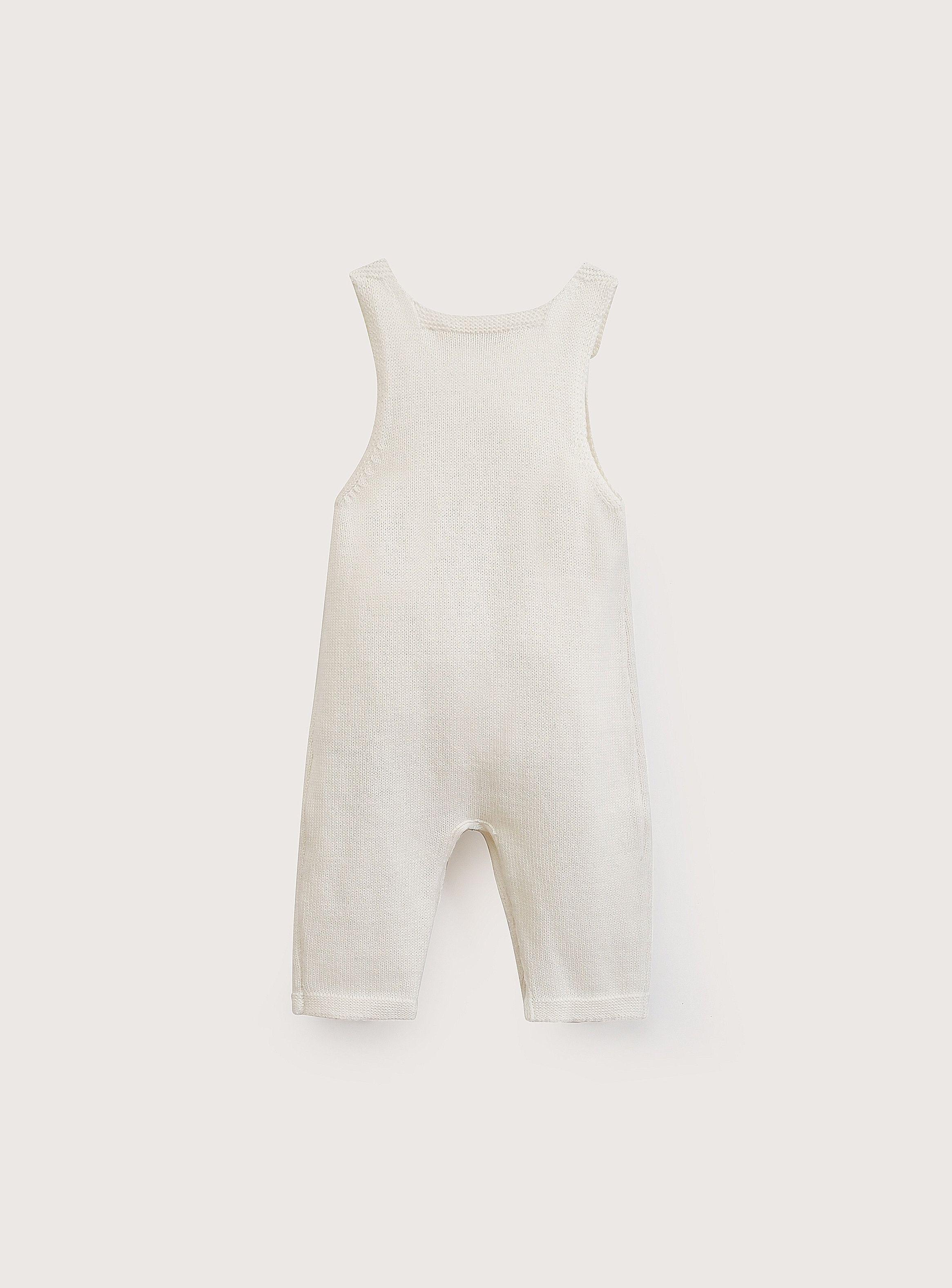 Jardinera Bebe Unisex Blanco-2