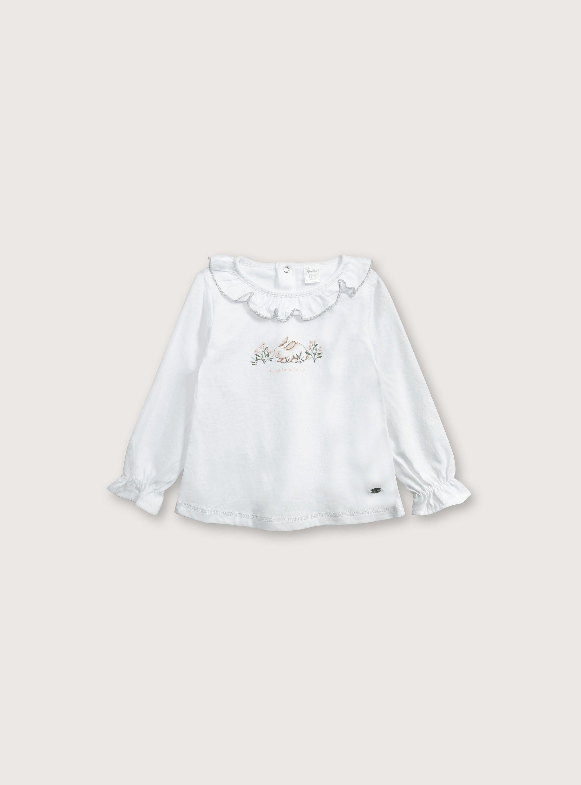 Polera Niña Blanco 38781 OPALINE-0