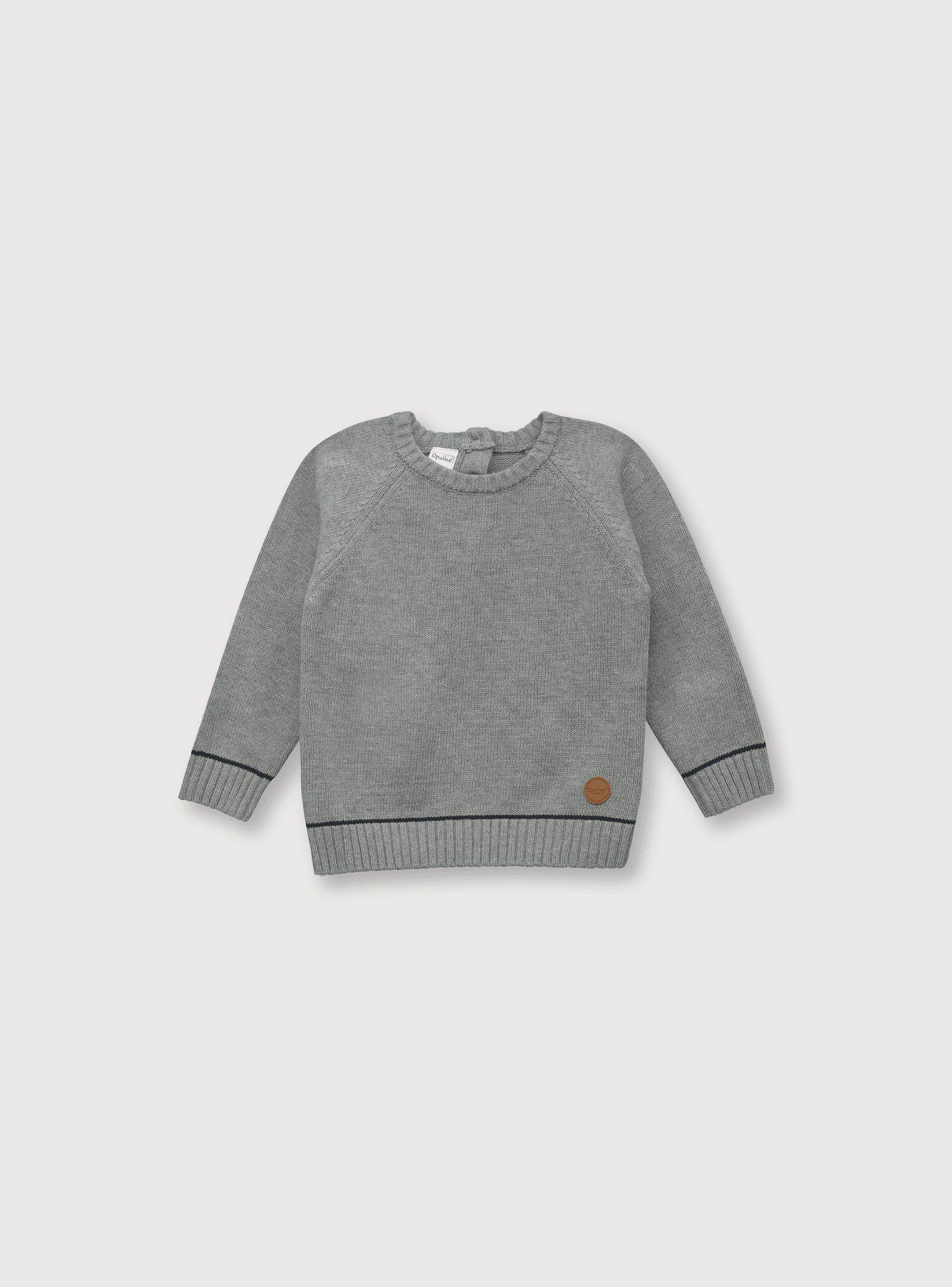 Sweater Niño Gris Degradado (6M A 4A) Opaline-0