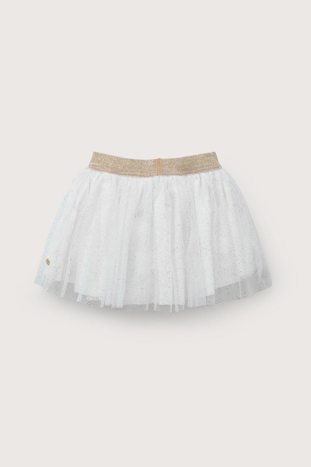 Falda de tull blanca de niña-2