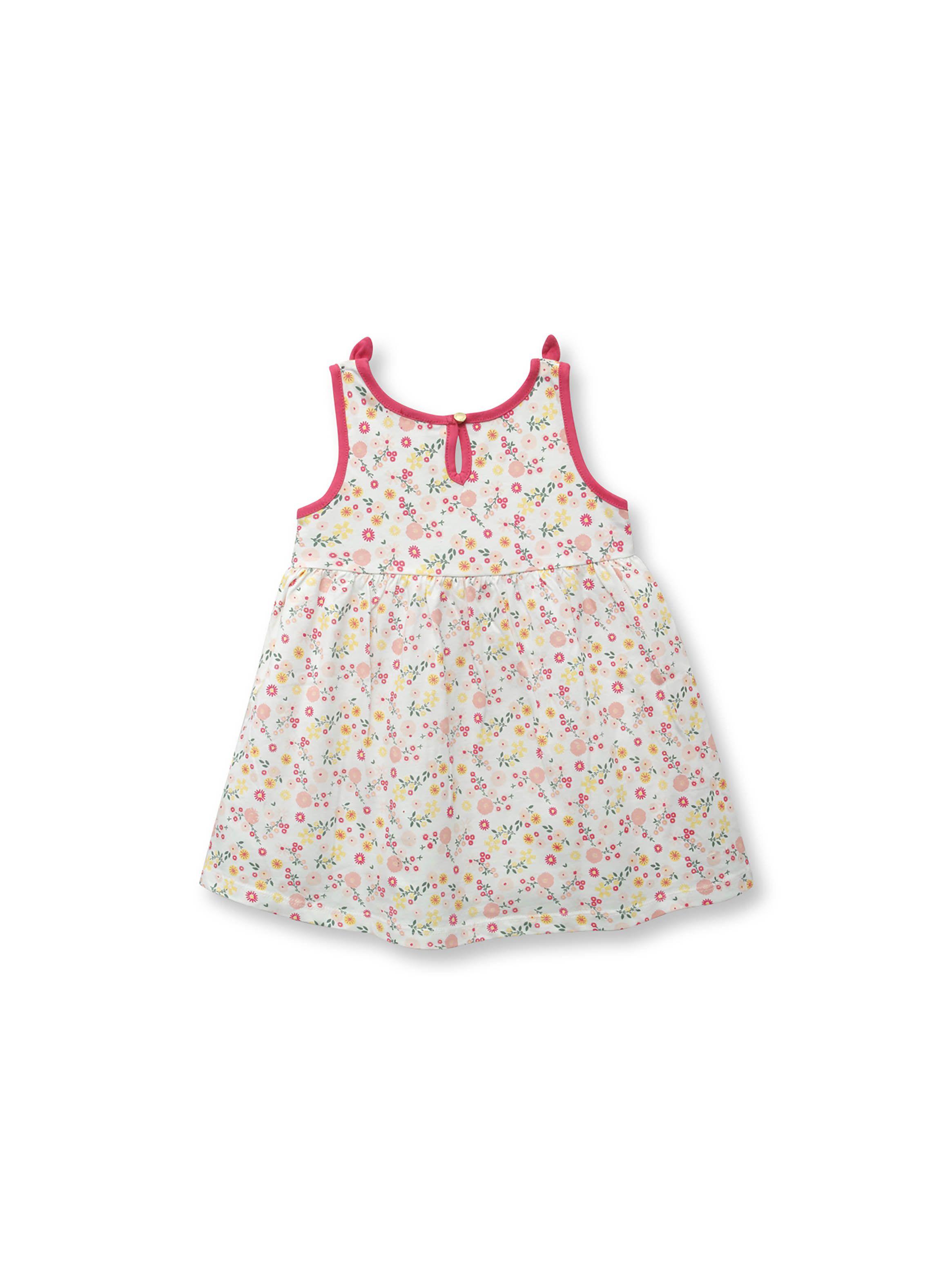 Vestido de niña moños esencial Rojo (6M - 4A)-1