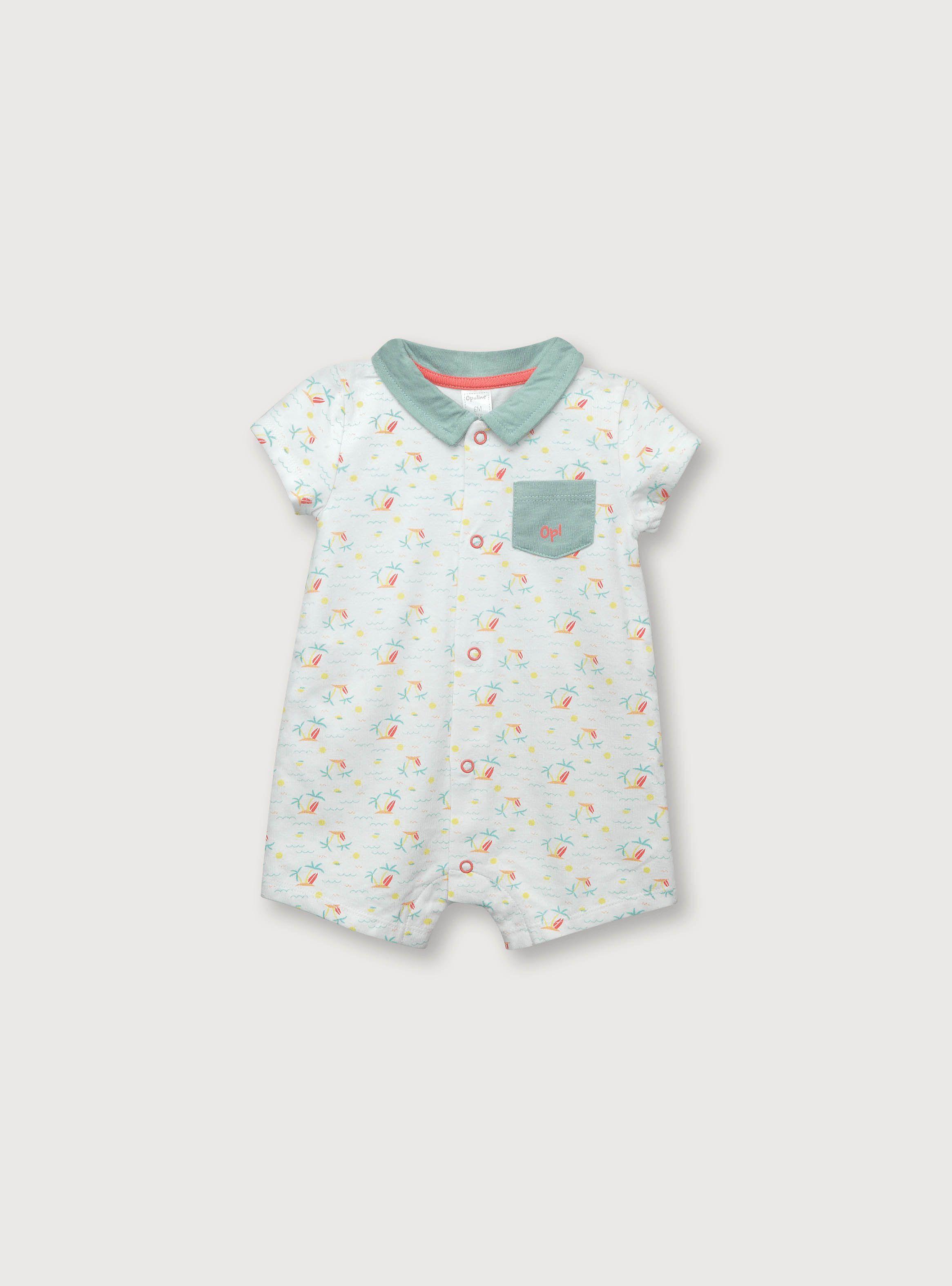Bombacho De Niño Cuello Camisa Verde (Rn A 9 Meses) Opaline-0