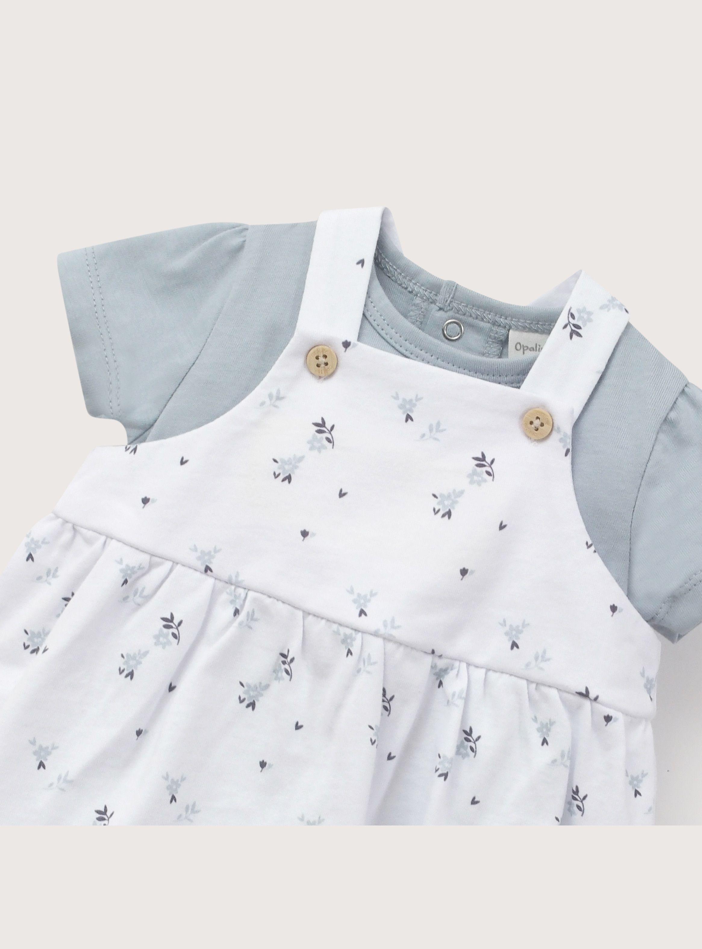 Conjunto Celeste Bebe Niña-4