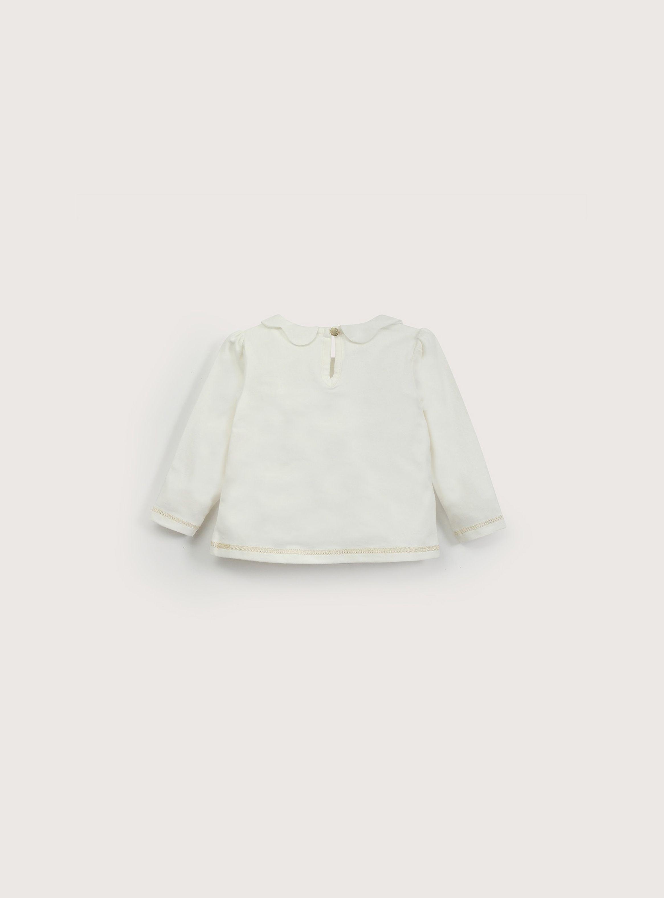 Polera blanca manga larga de niña-2