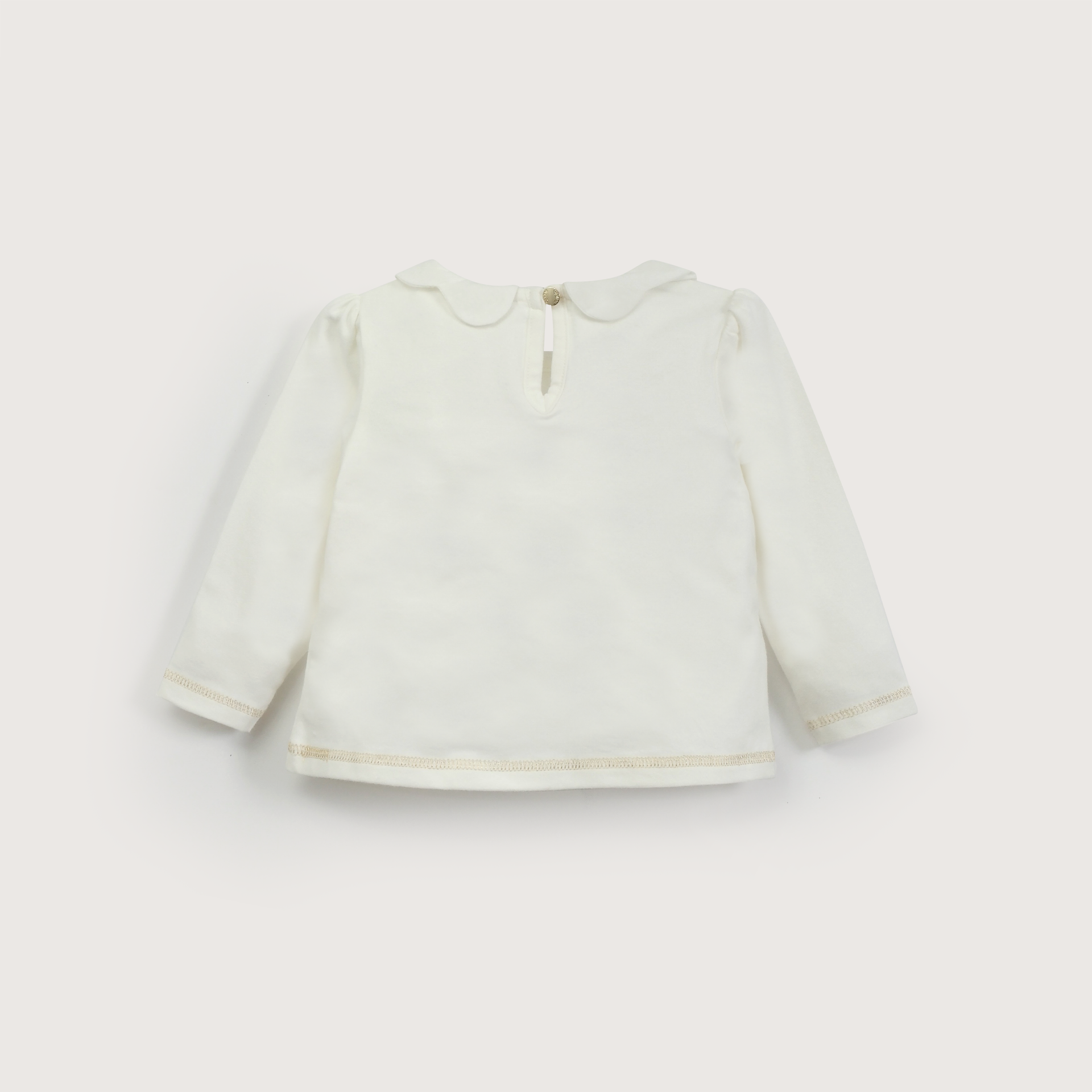 Polera blanca manga larga de niña-2