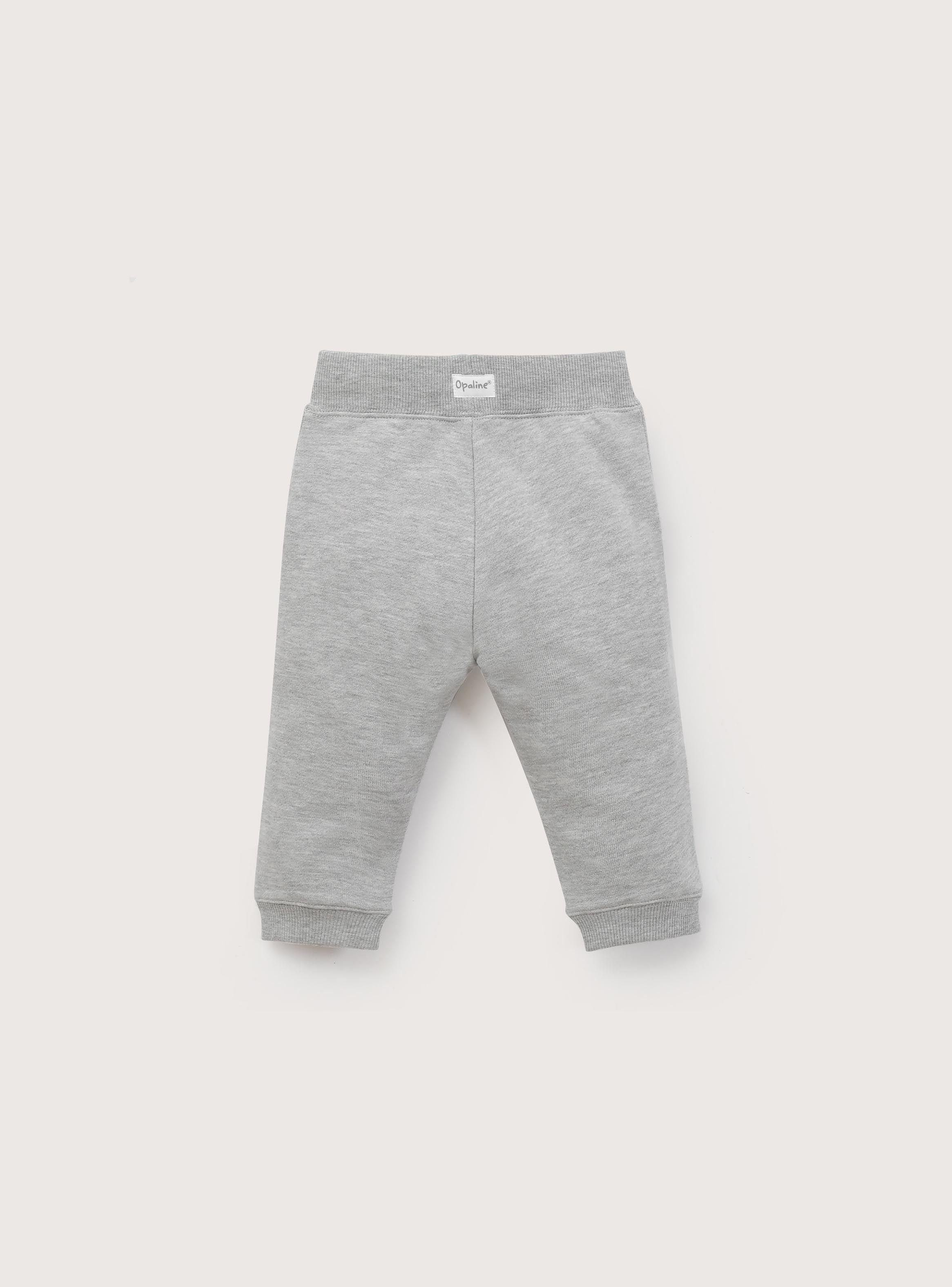 Pantalon Buzo Infant Niño Gris Melange-1