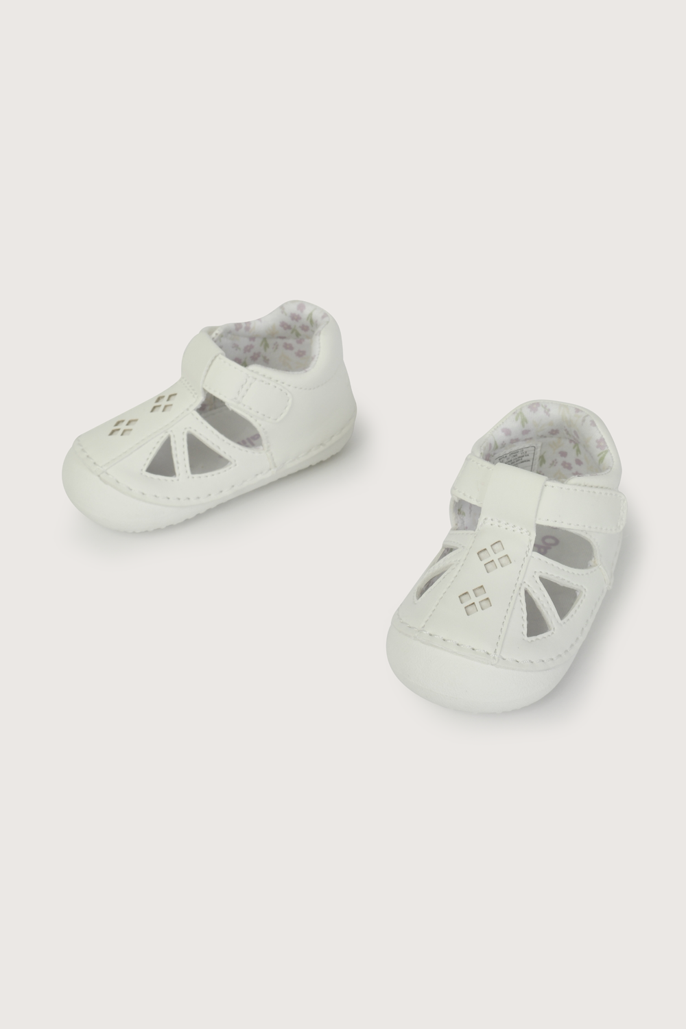 Sandalia gateador blanca de niña-3