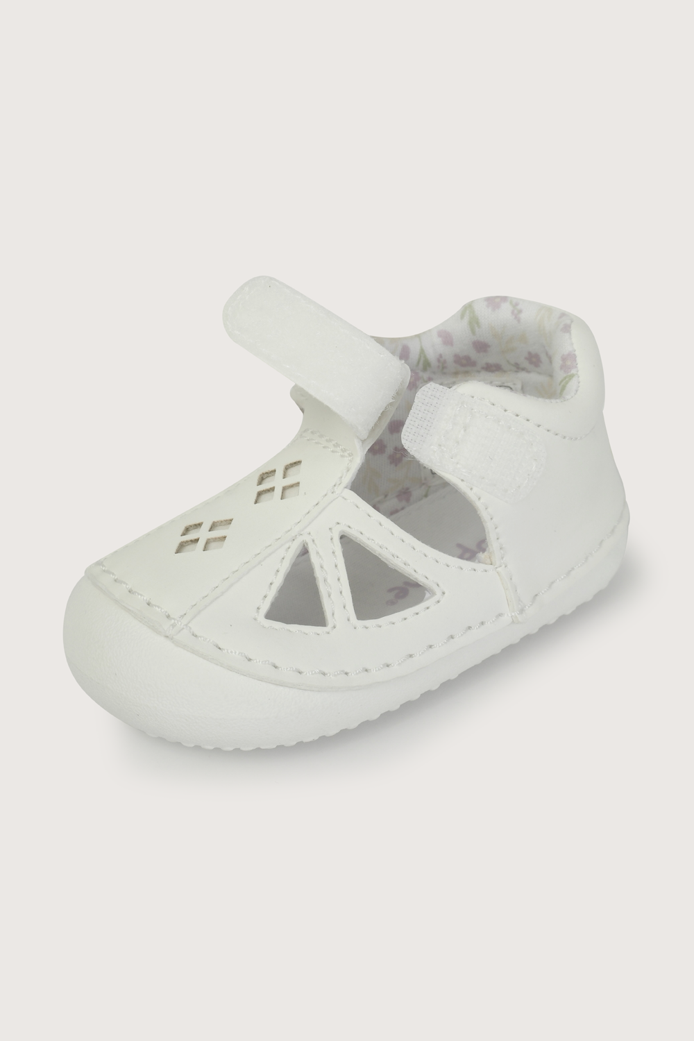 Sandalia gateador blanca de niña-6