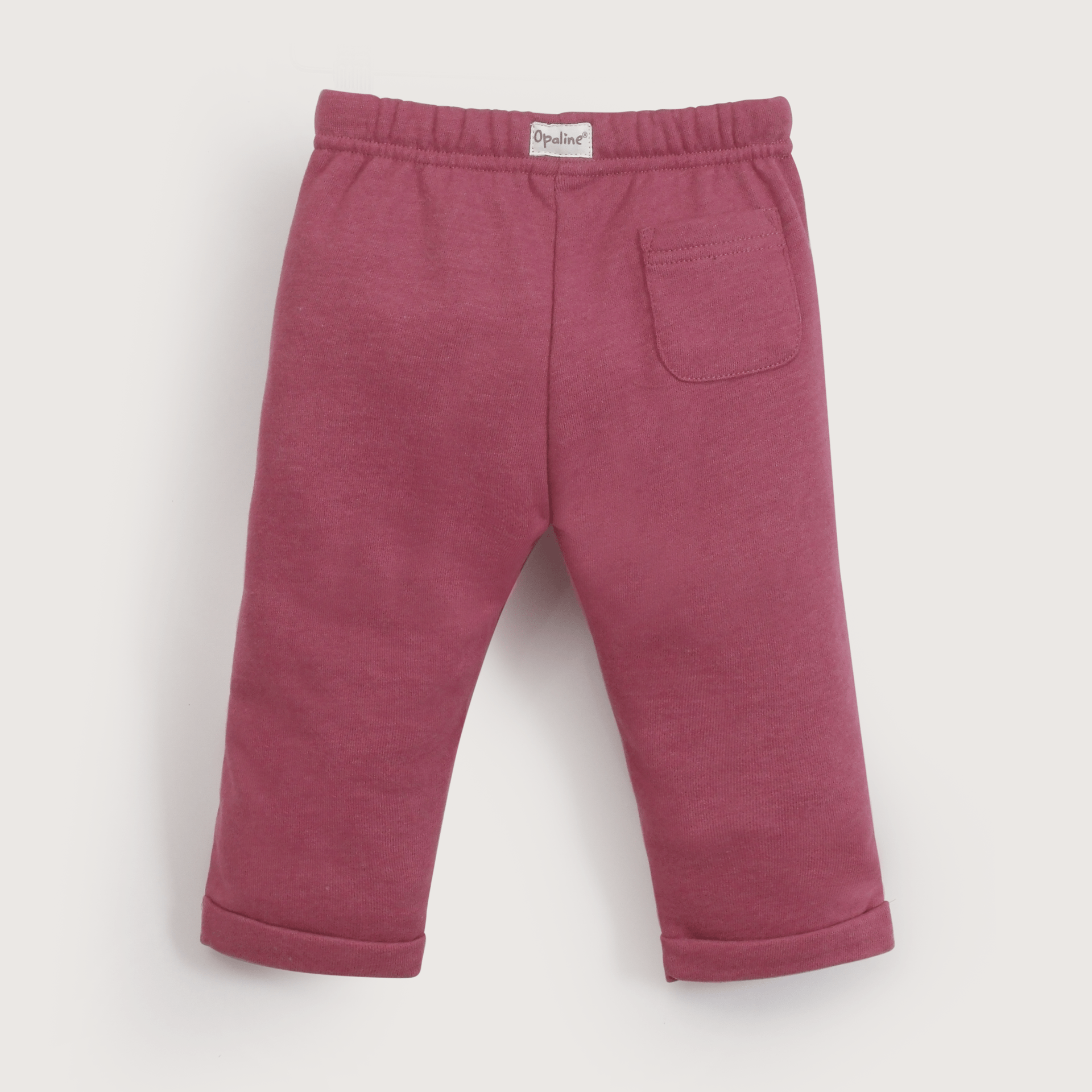 Pantalón de buzo burdeo de niña-2