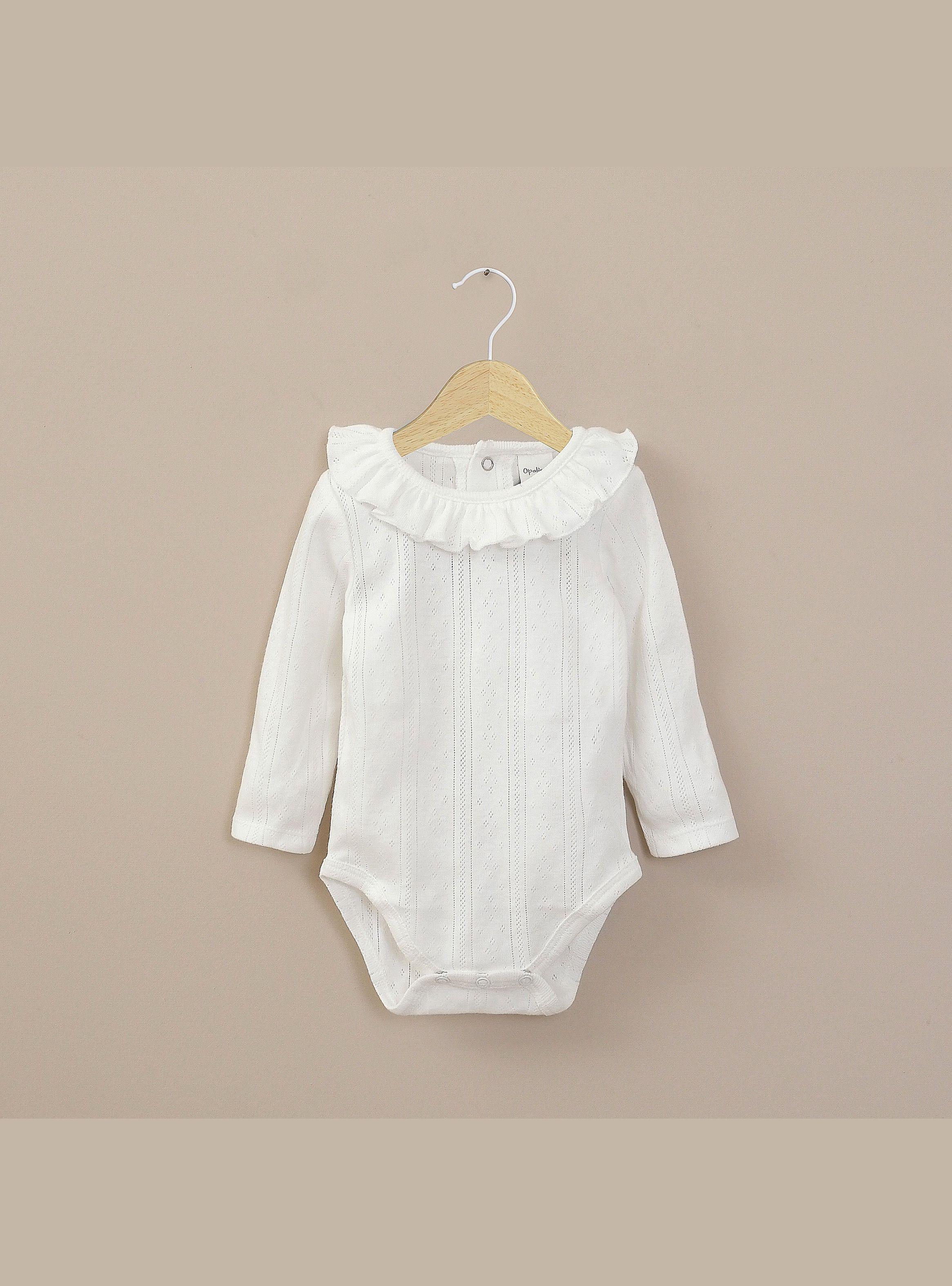 Body Bebe Niña Blanco-0