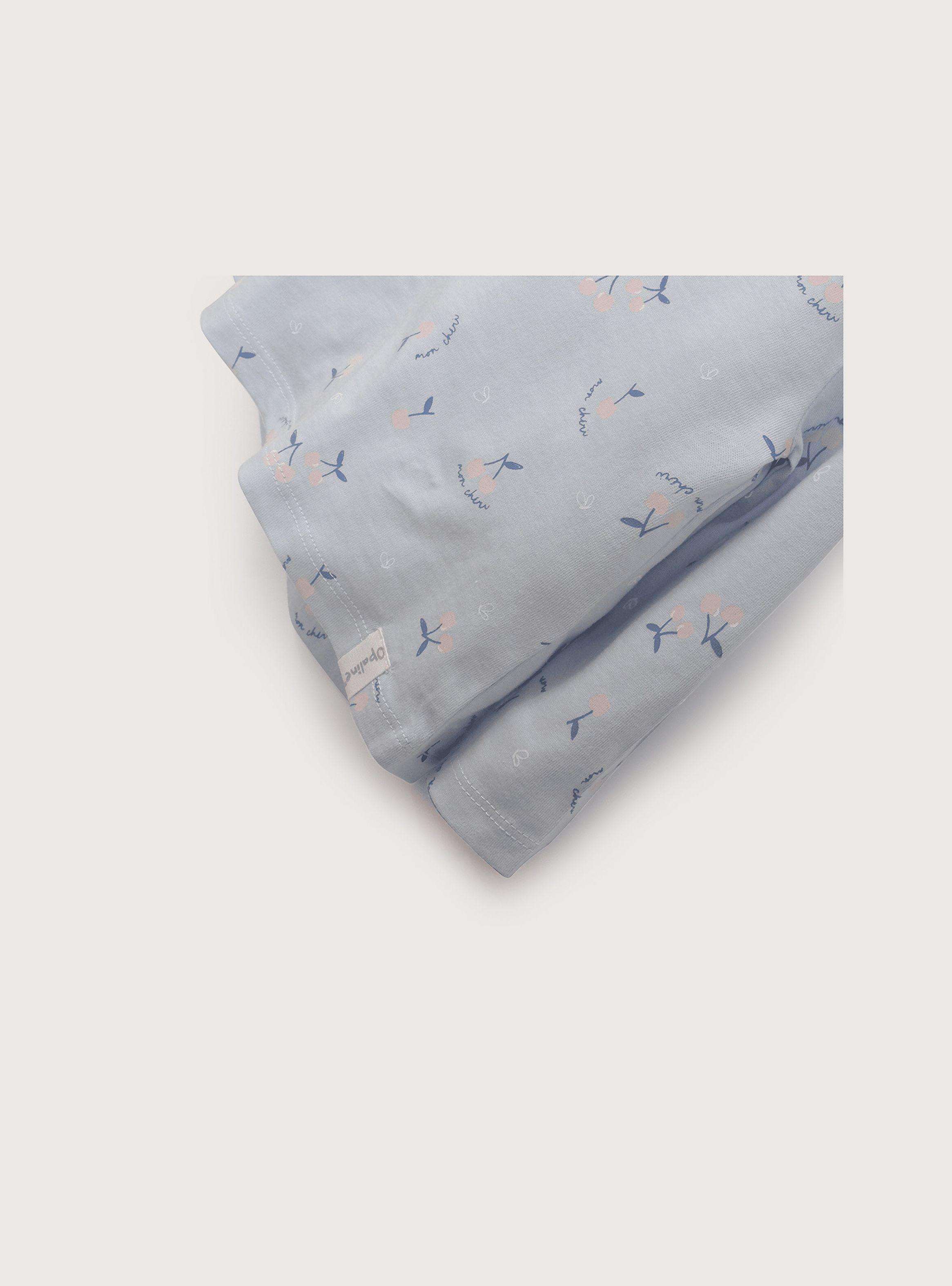 Polera manga larga celeste de niña-3