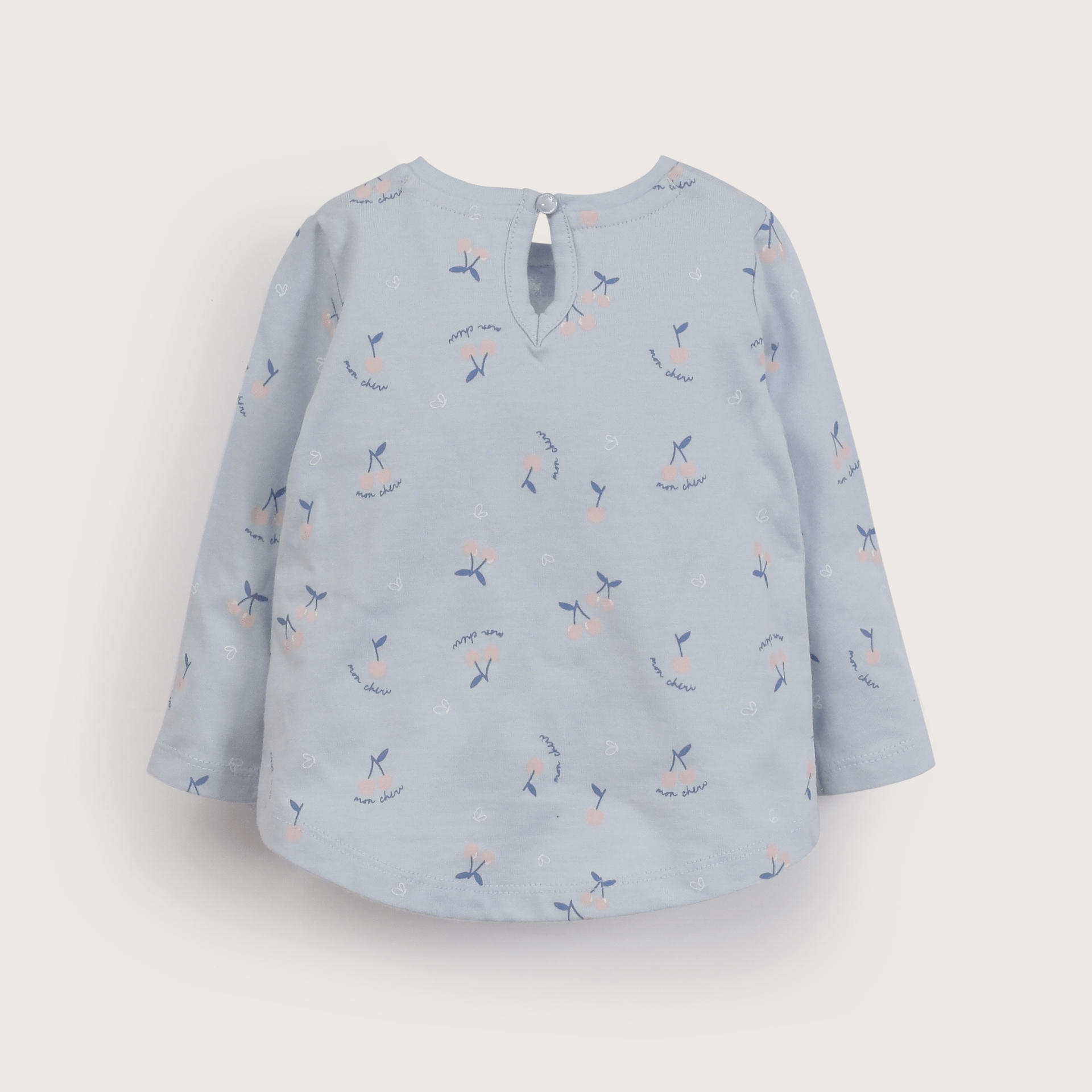 Polera manga larga celeste de niña-2