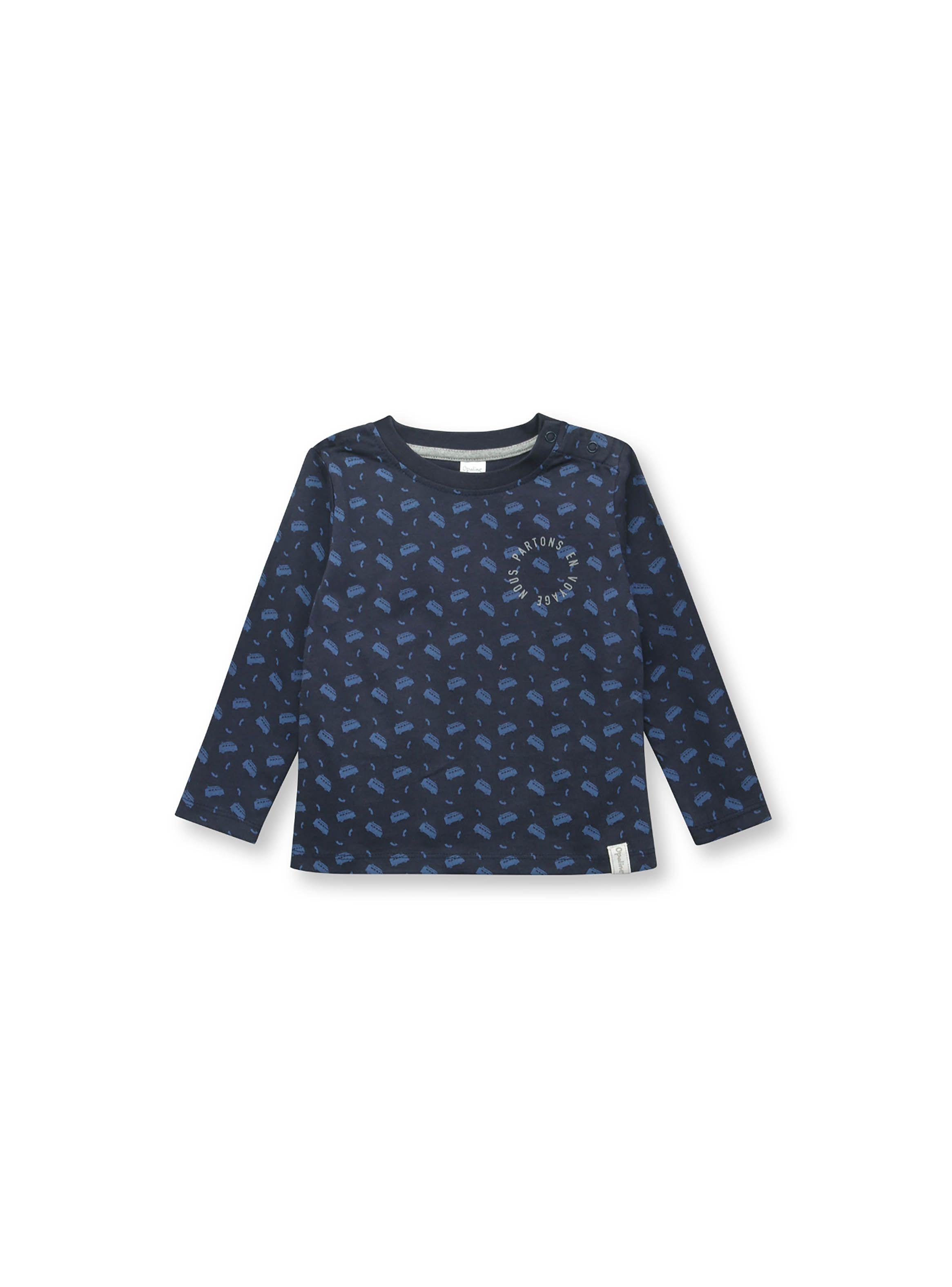 Polera De Niño Esencial Ml Azul (6M A 4A) Opaline-0