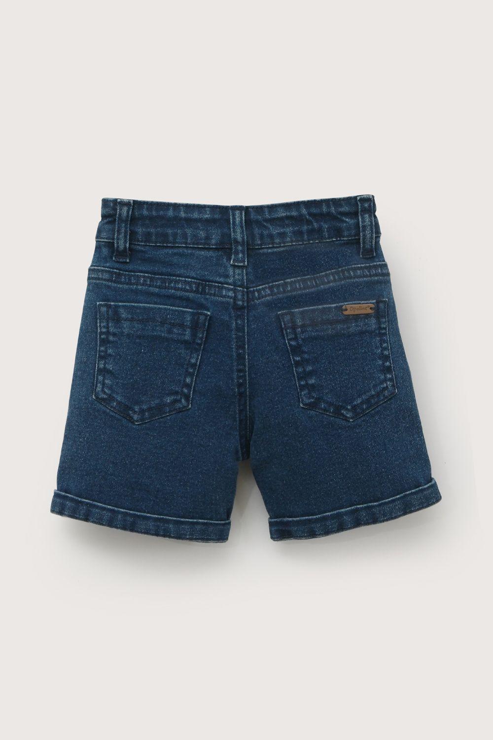 Short de jeans oscuro de niño-2