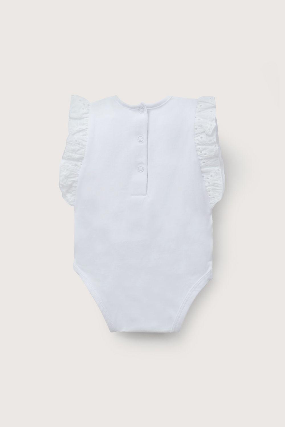 Body vuelos blanco de bebé niña-2