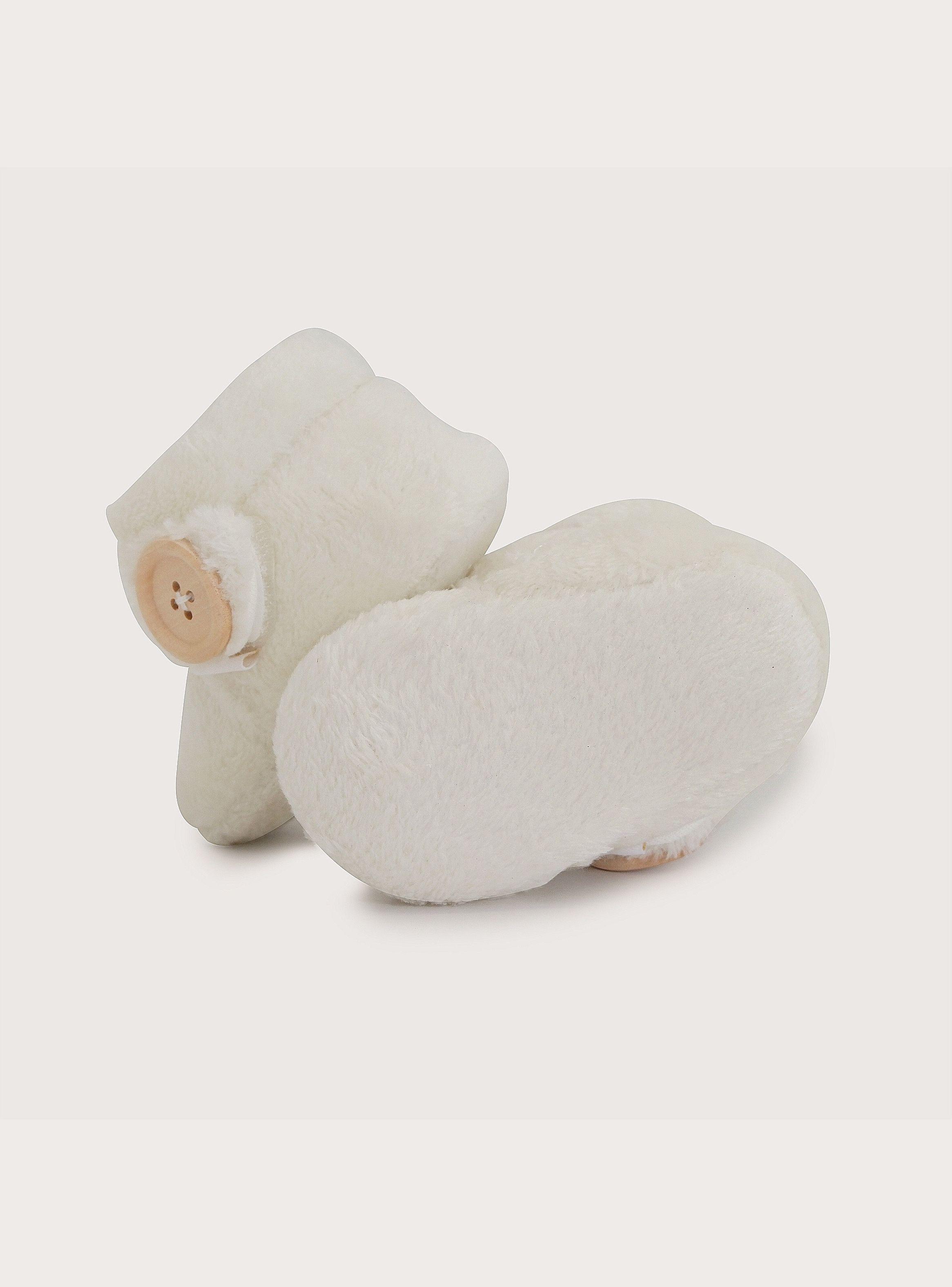 Pantufla Blanco Bebé Unisex-2
