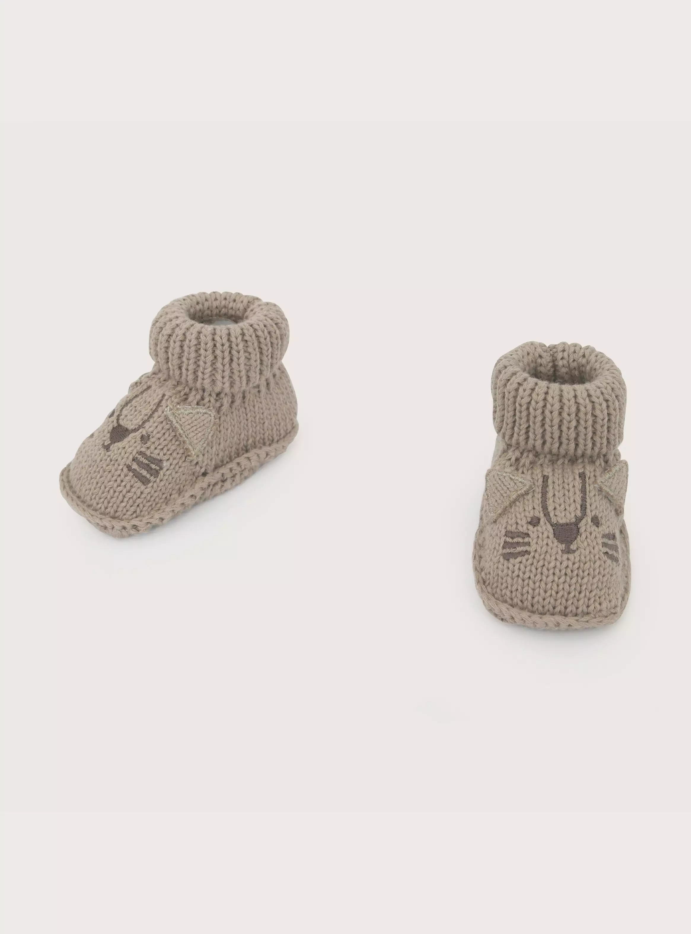 Zapato Tejido Bebe Unisex Tigre Café-3