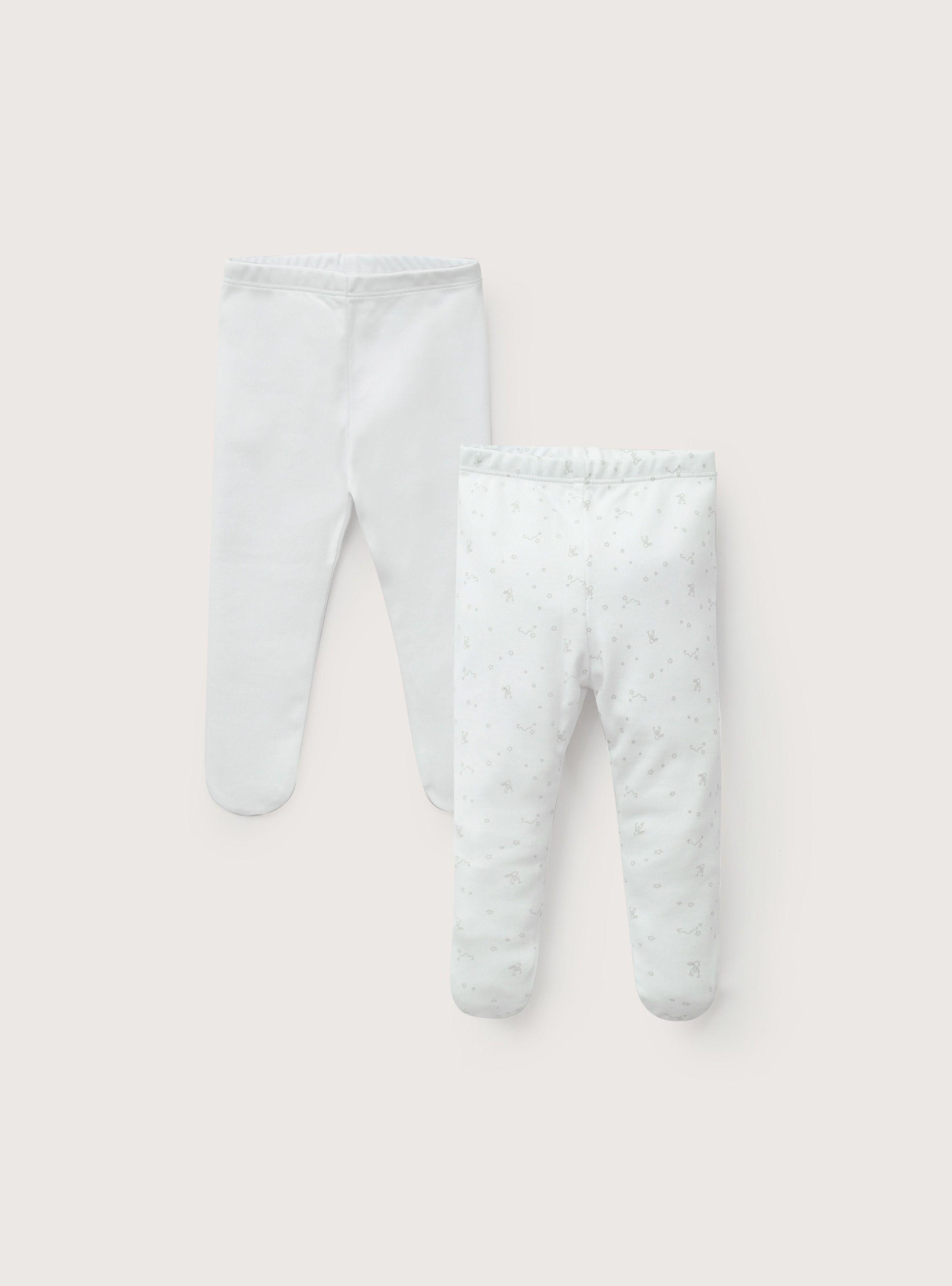 Pack 2 De Pantys Blanco Bebé Unisex-2