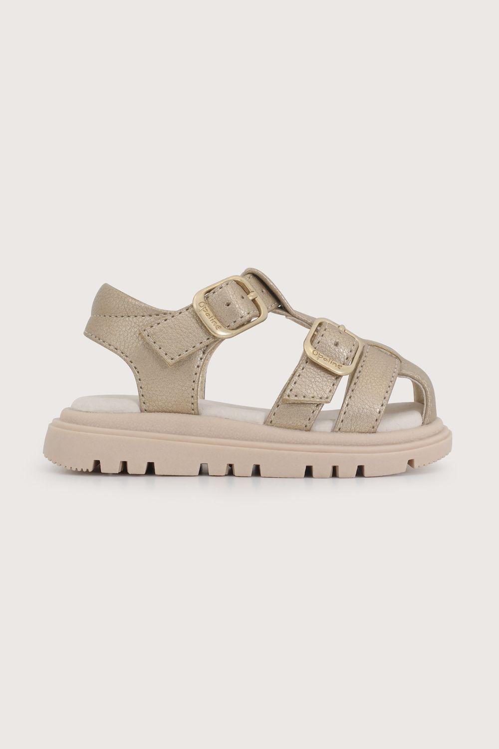 Sandalia dorada de niña-1