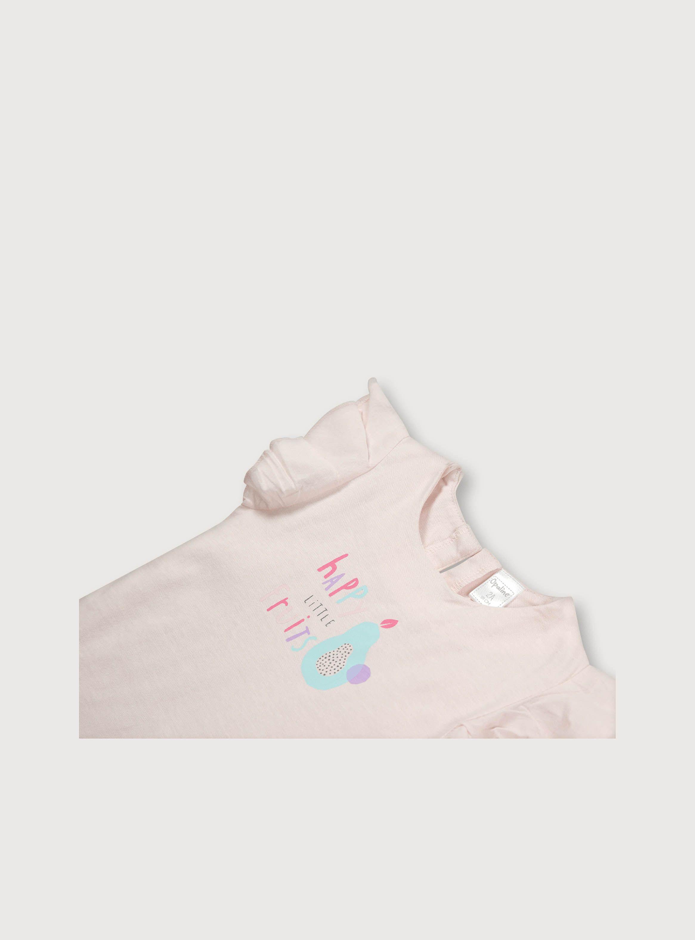 Polera De Niña Manga Alita Rosado (6M A 4A) Opaline-2