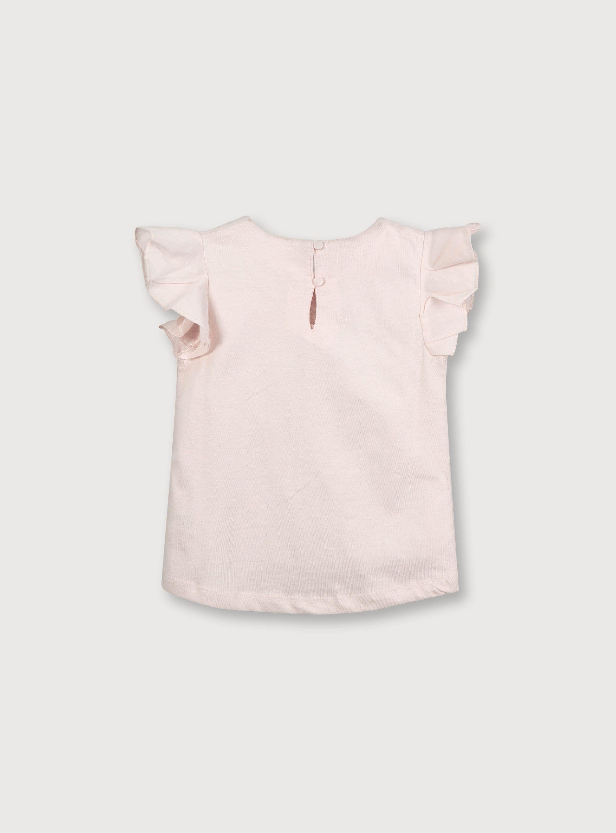 Polera De Niña Manga Alita Rosado (6M A 4A) Opaline-1