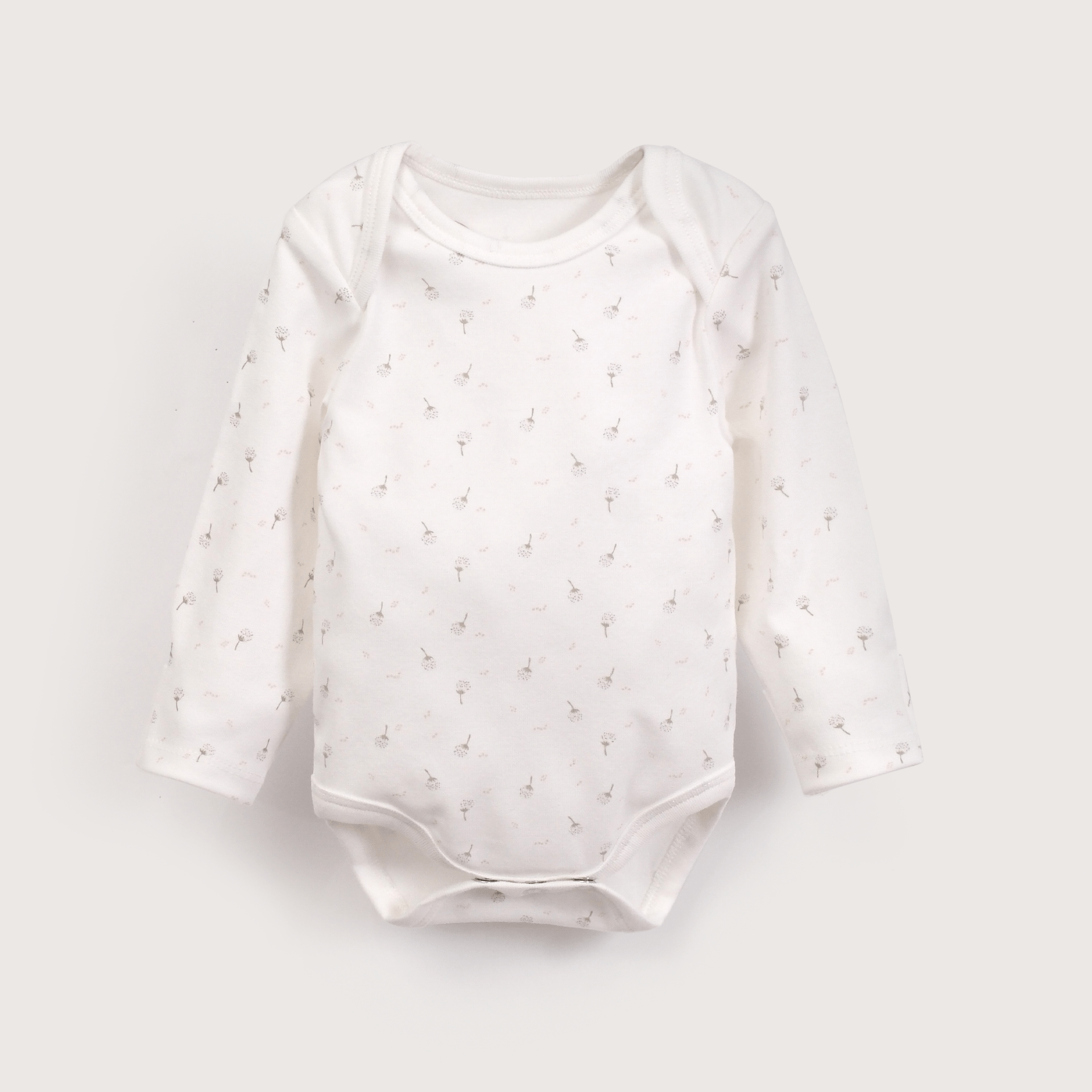 Tripack bodies manga larga flores de bebé niña-2