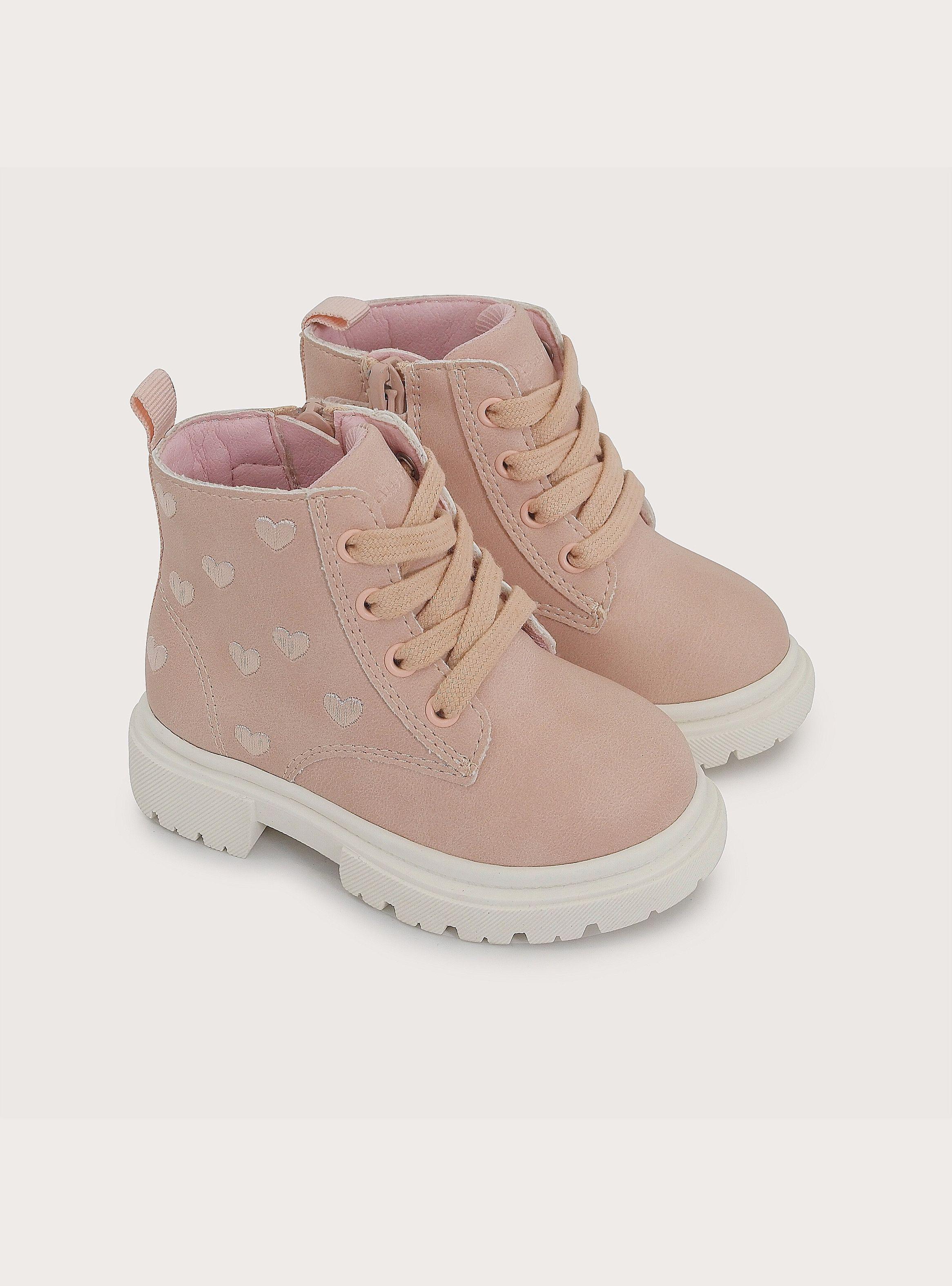 Botin Urbano Casual Rosado Niña-0
