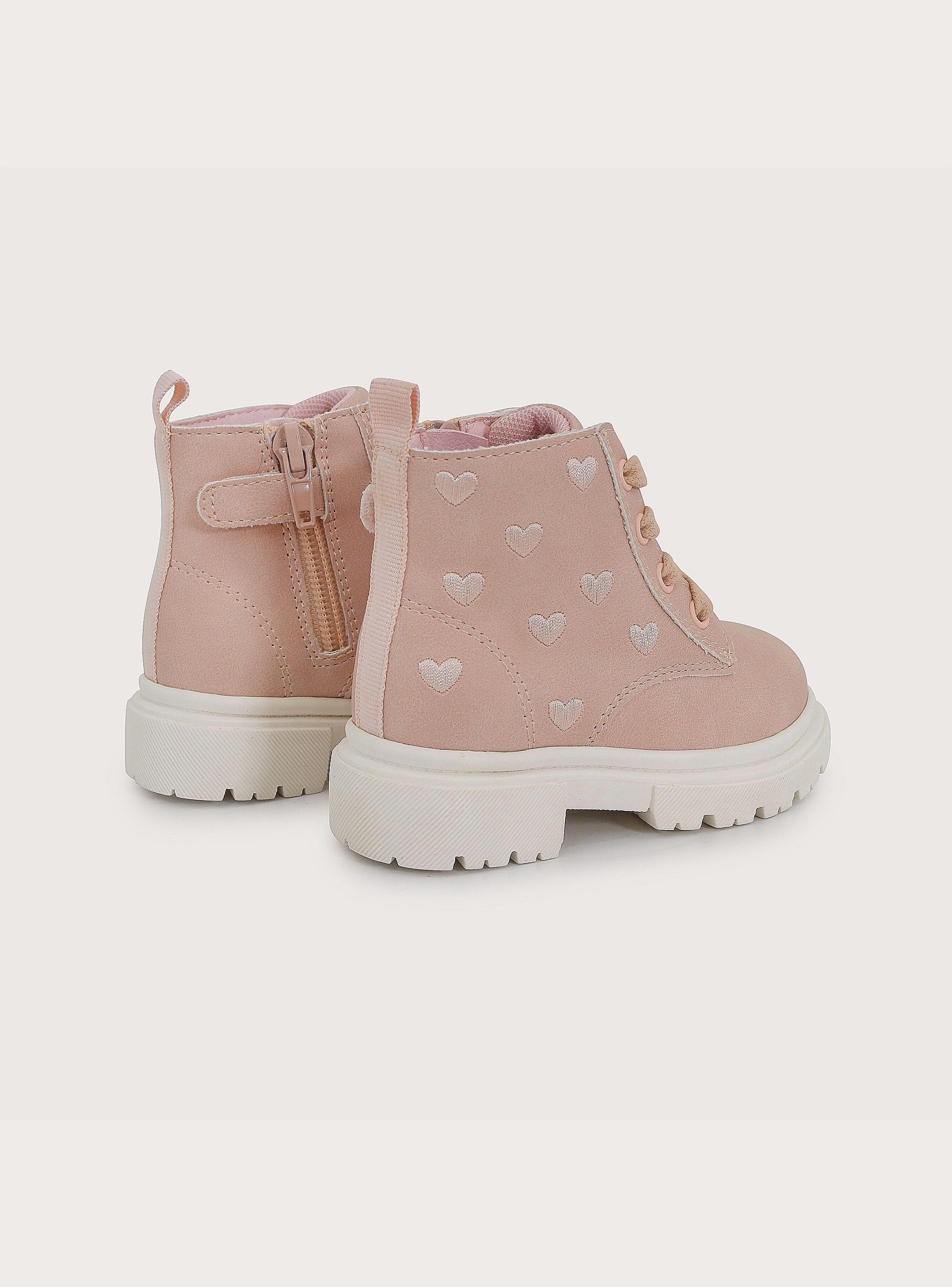 Botin Urbano Casual Rosado Niña-4