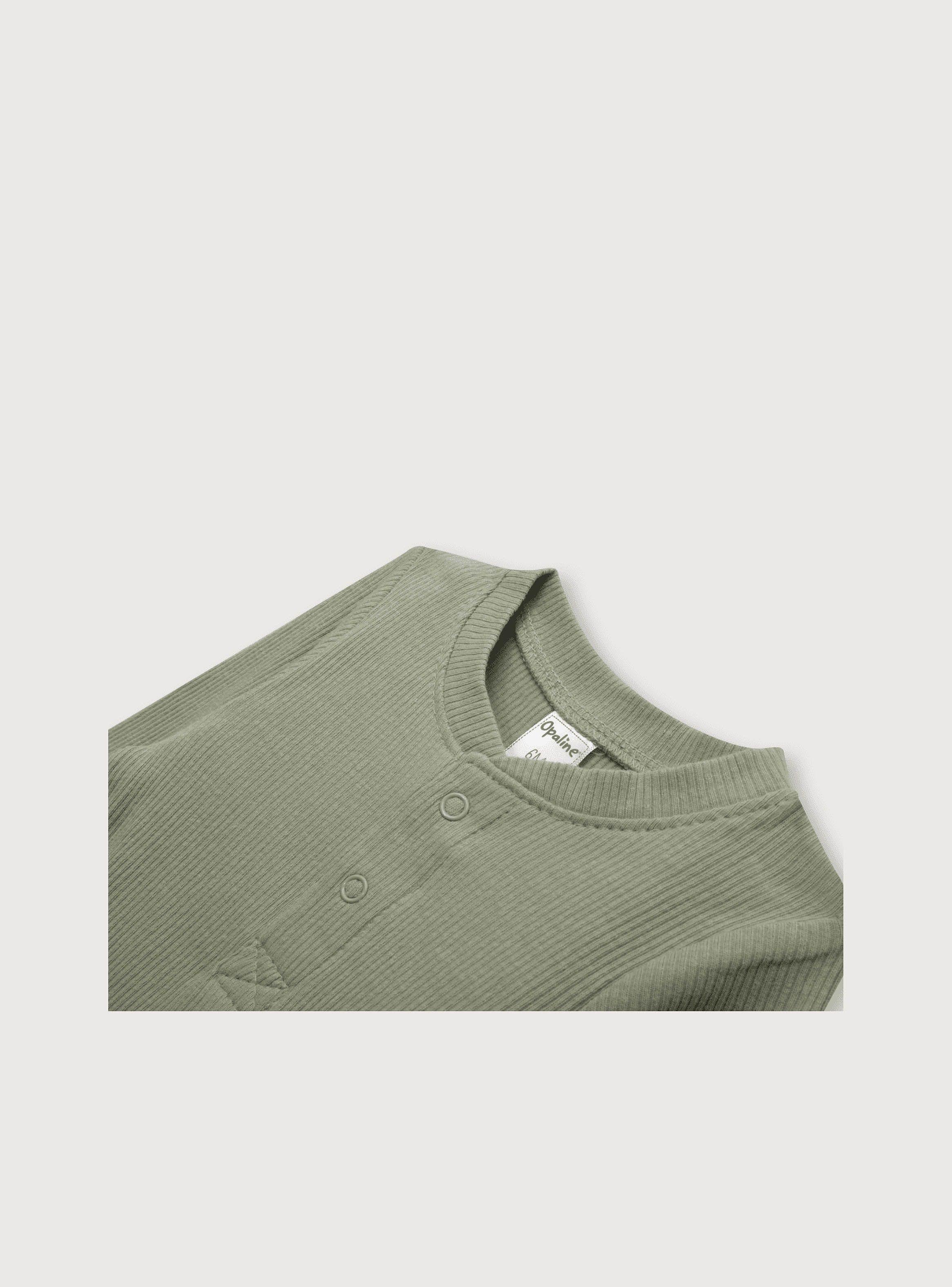 Body Unisex Verde Olivo (Recién Nacido A 9 Meses) Opaline-2