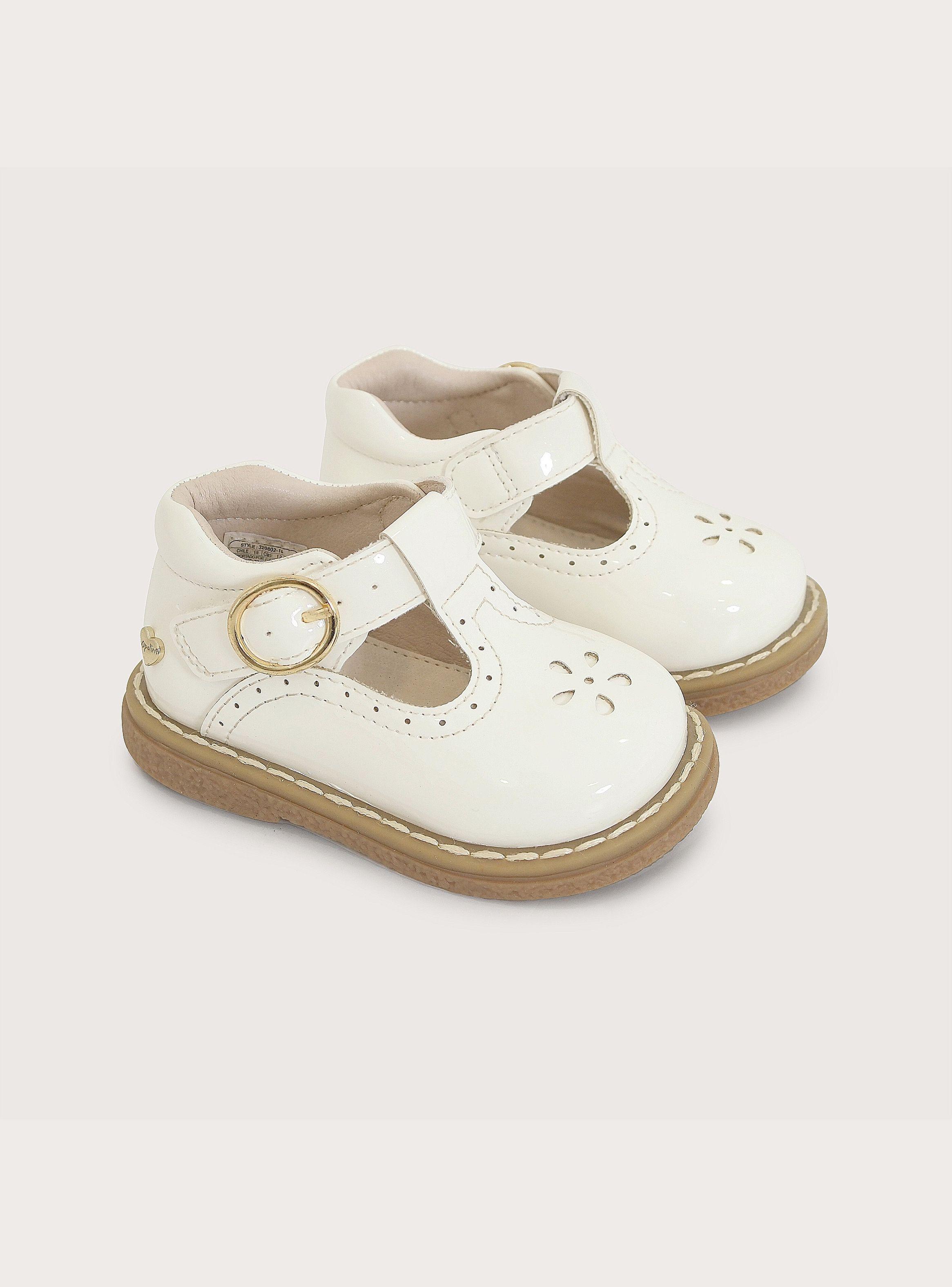 Zapato Reina Ceremonia Blanca Niña-0