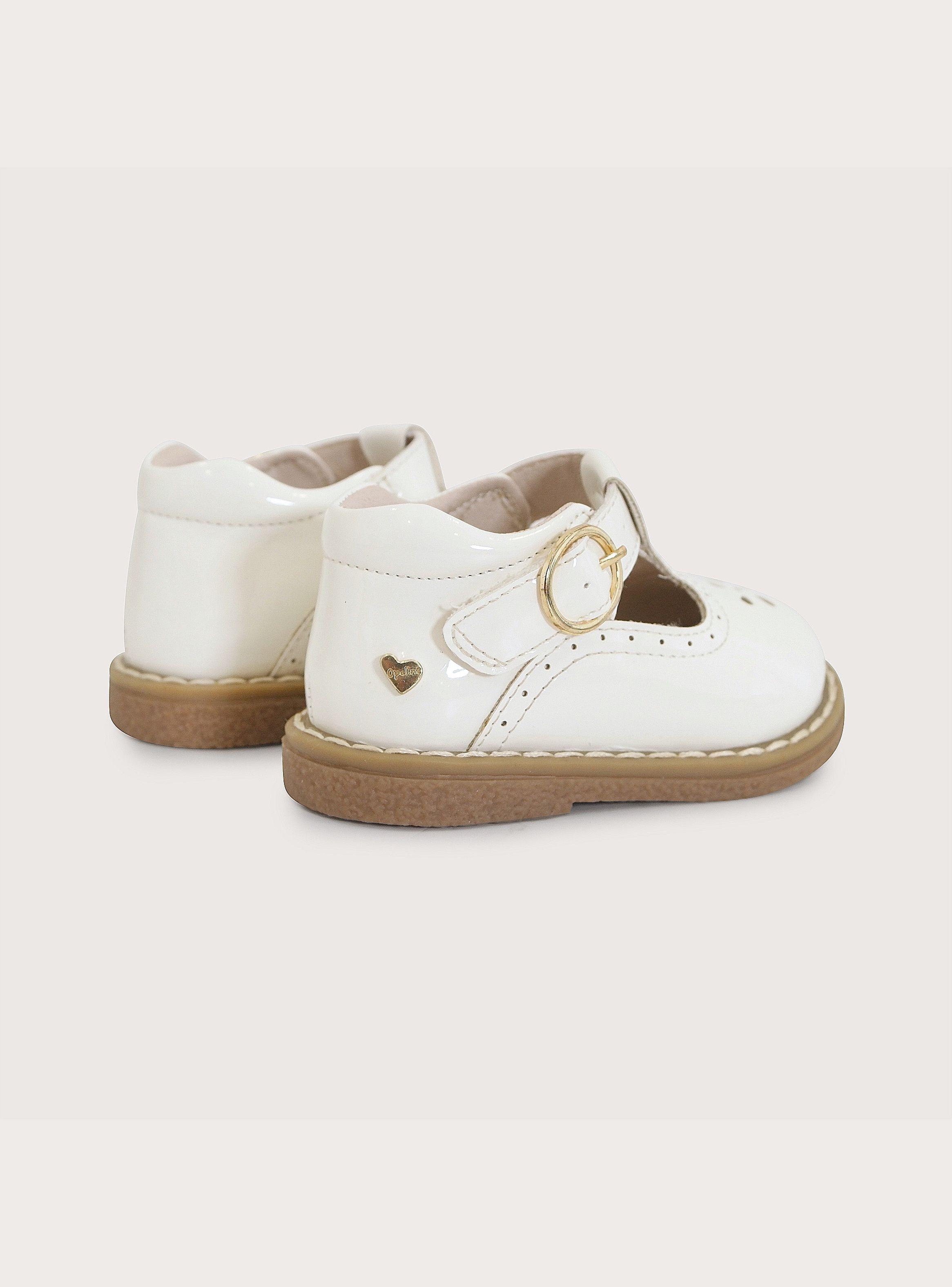 Zapato Reina Ceremonia Blanca Niña-4