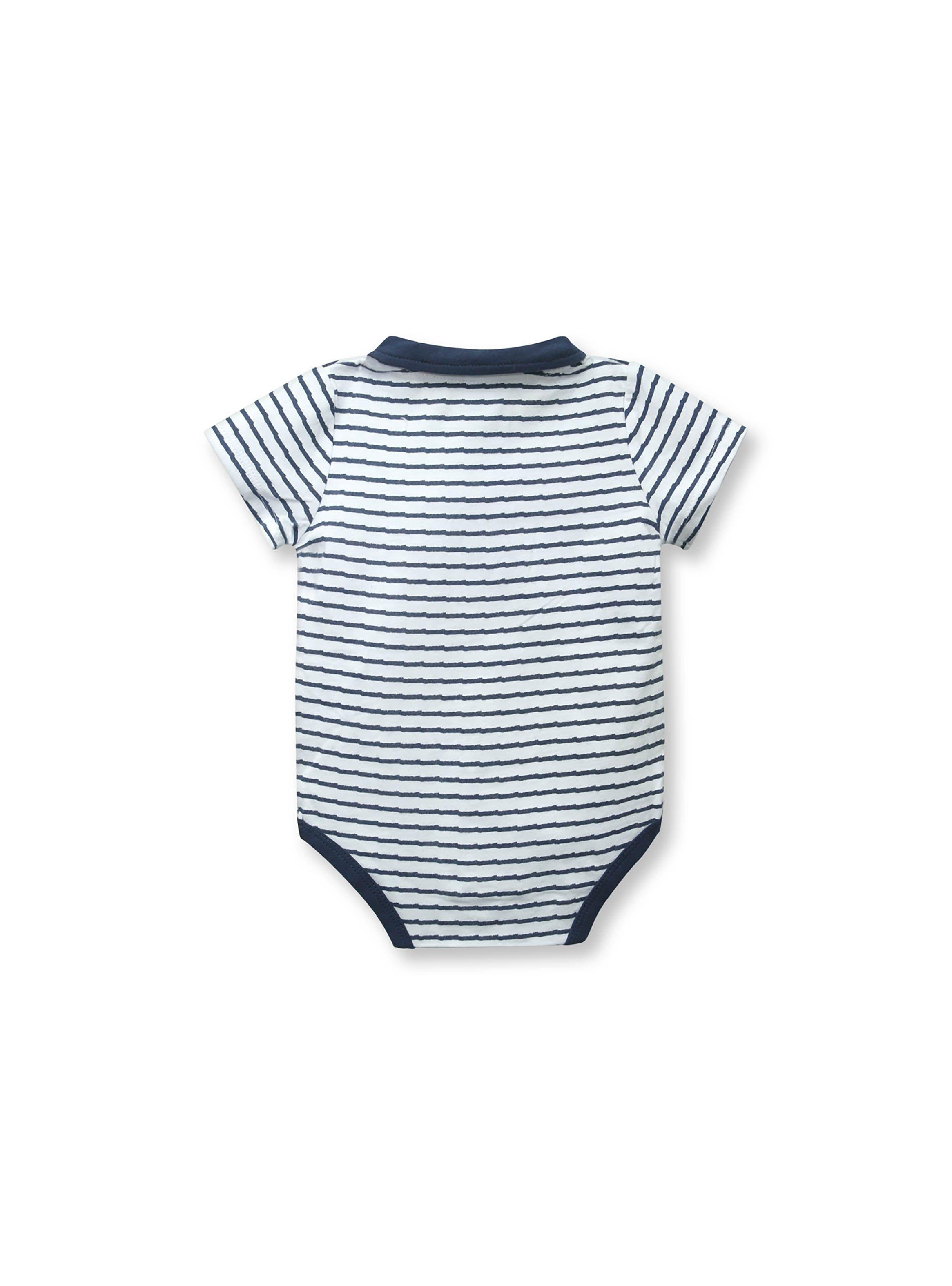 Body Bebé Cuello Azul (Recién Nacido A 9 Meses) Opaline-1