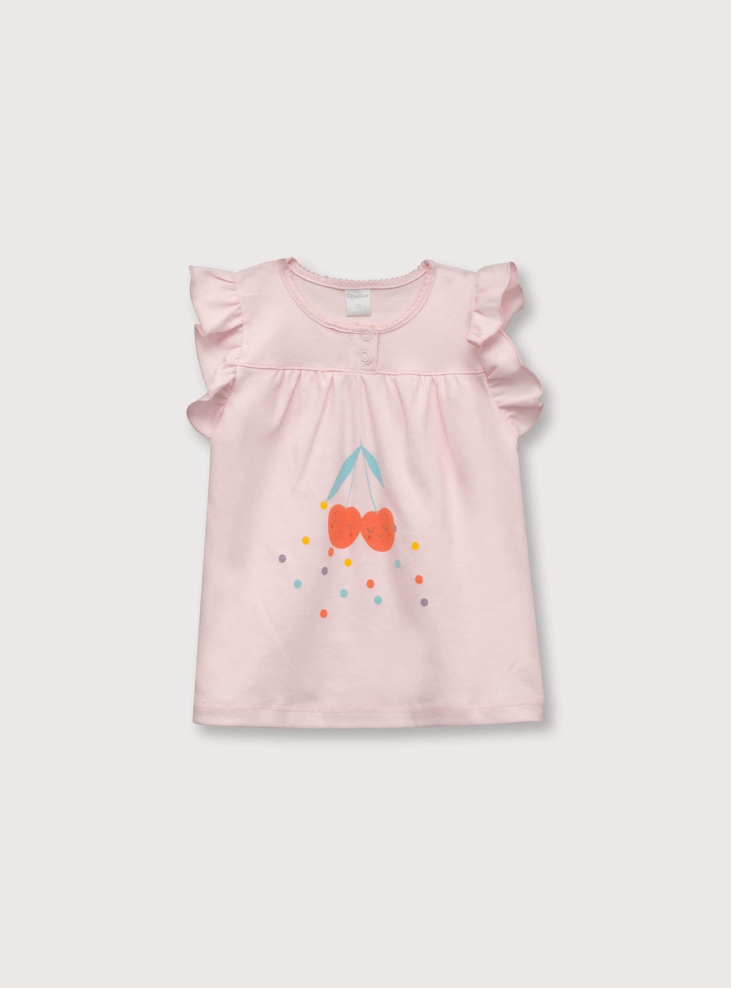 Pijama De Niña Rosado (6M A 4A) Opaline-1