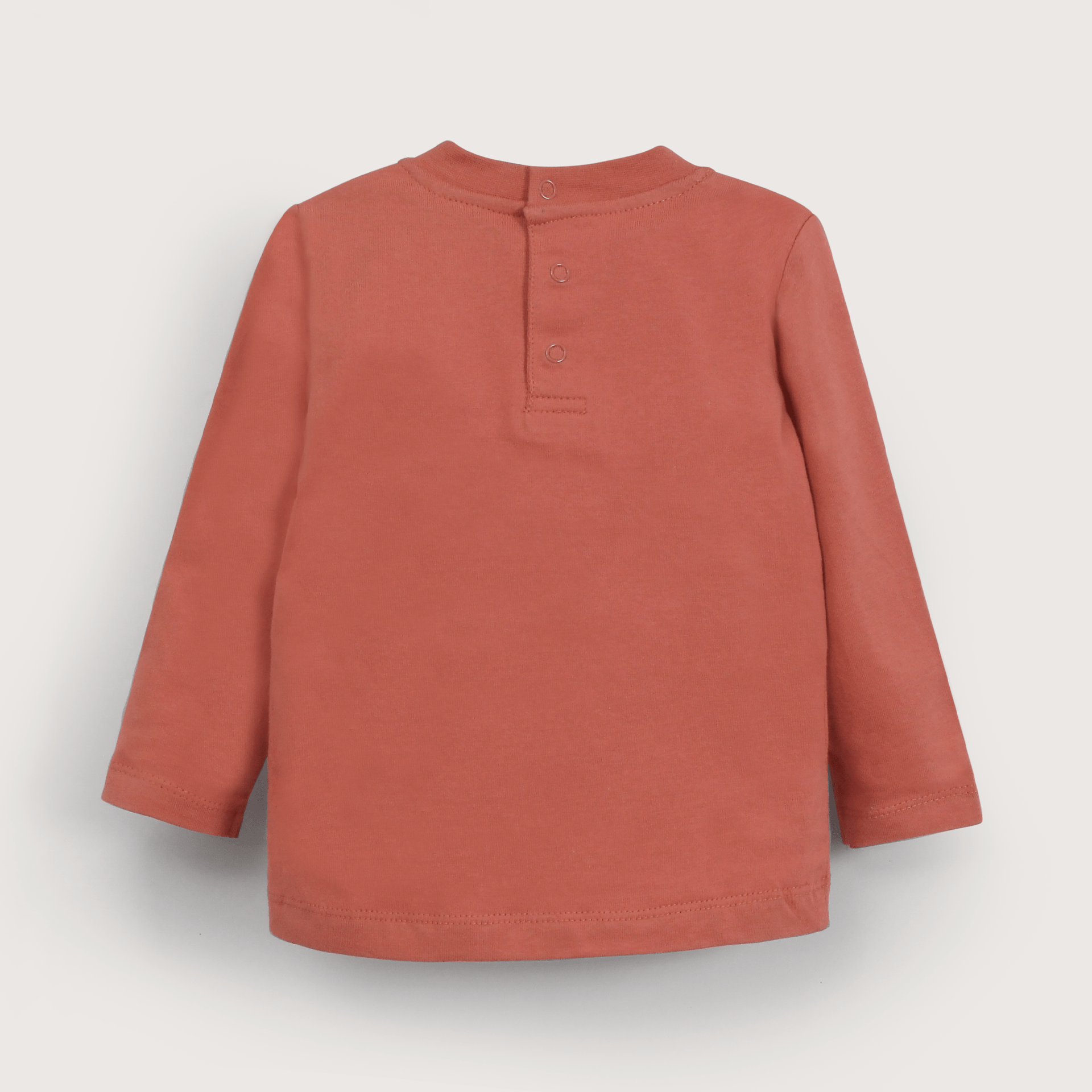 Polera manga larga terracota de niño-2