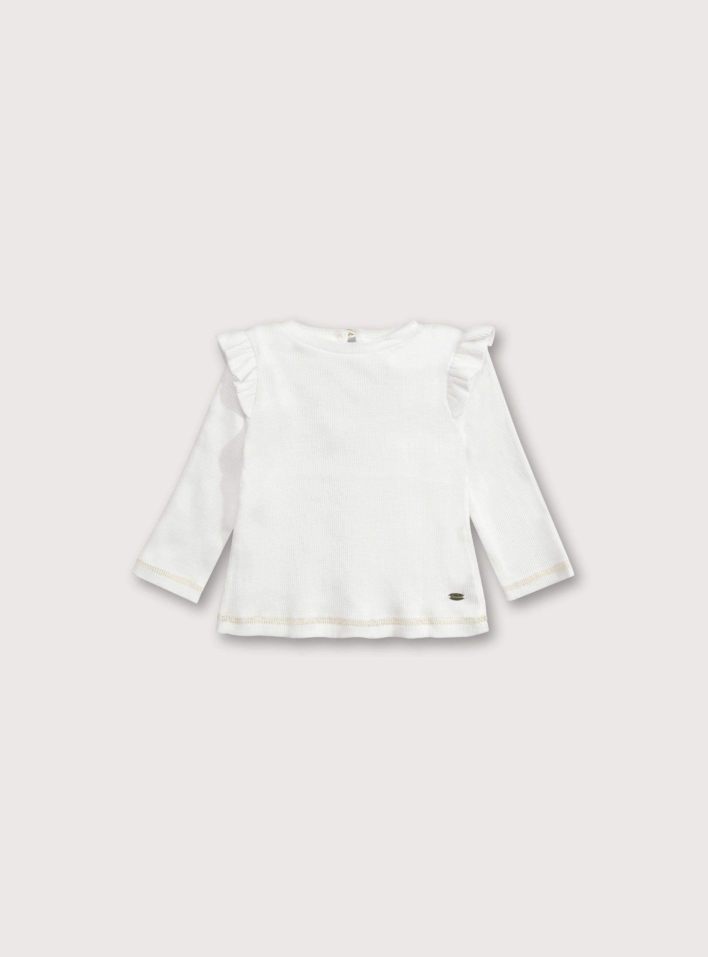 Polera Vuelos Crema de Niña-0