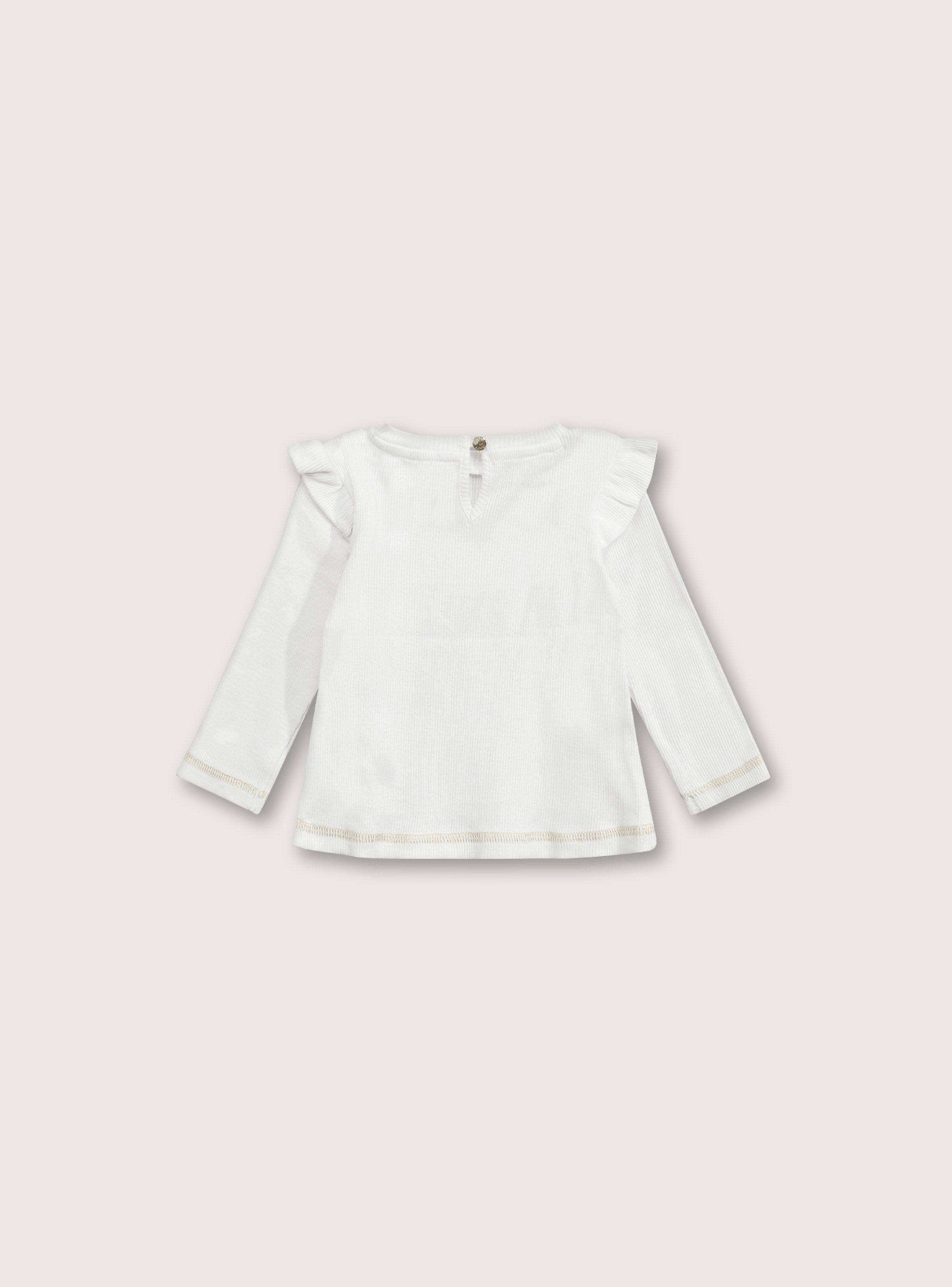 Polera Vuelos Crema de Niña-1