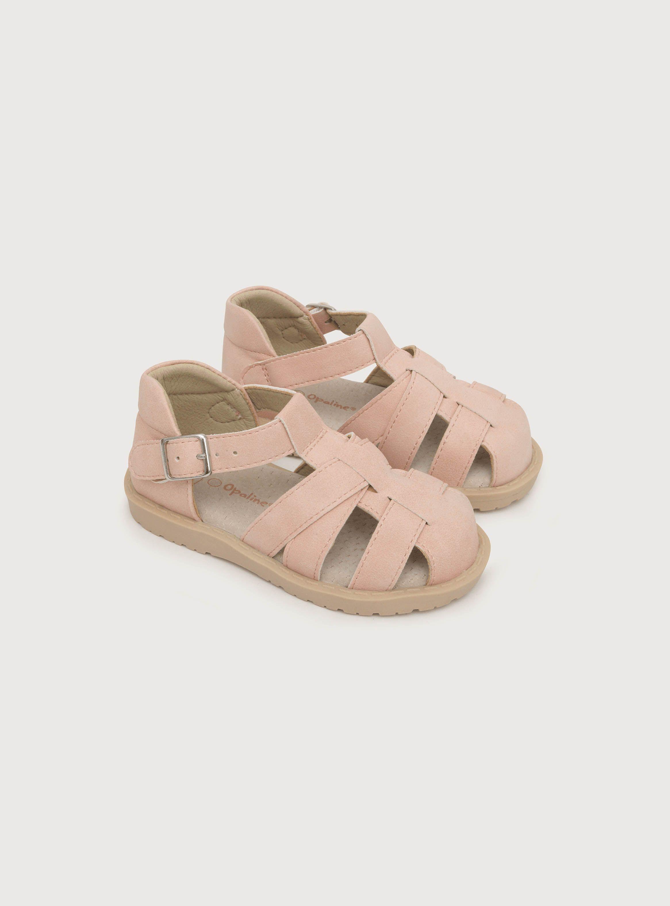 Sandalia De Niña Hebilla Rosado (18 A 21) Opaline-0