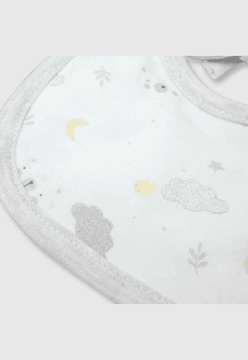 Babero De Bebé Beros Unisex Blanco Tu-5