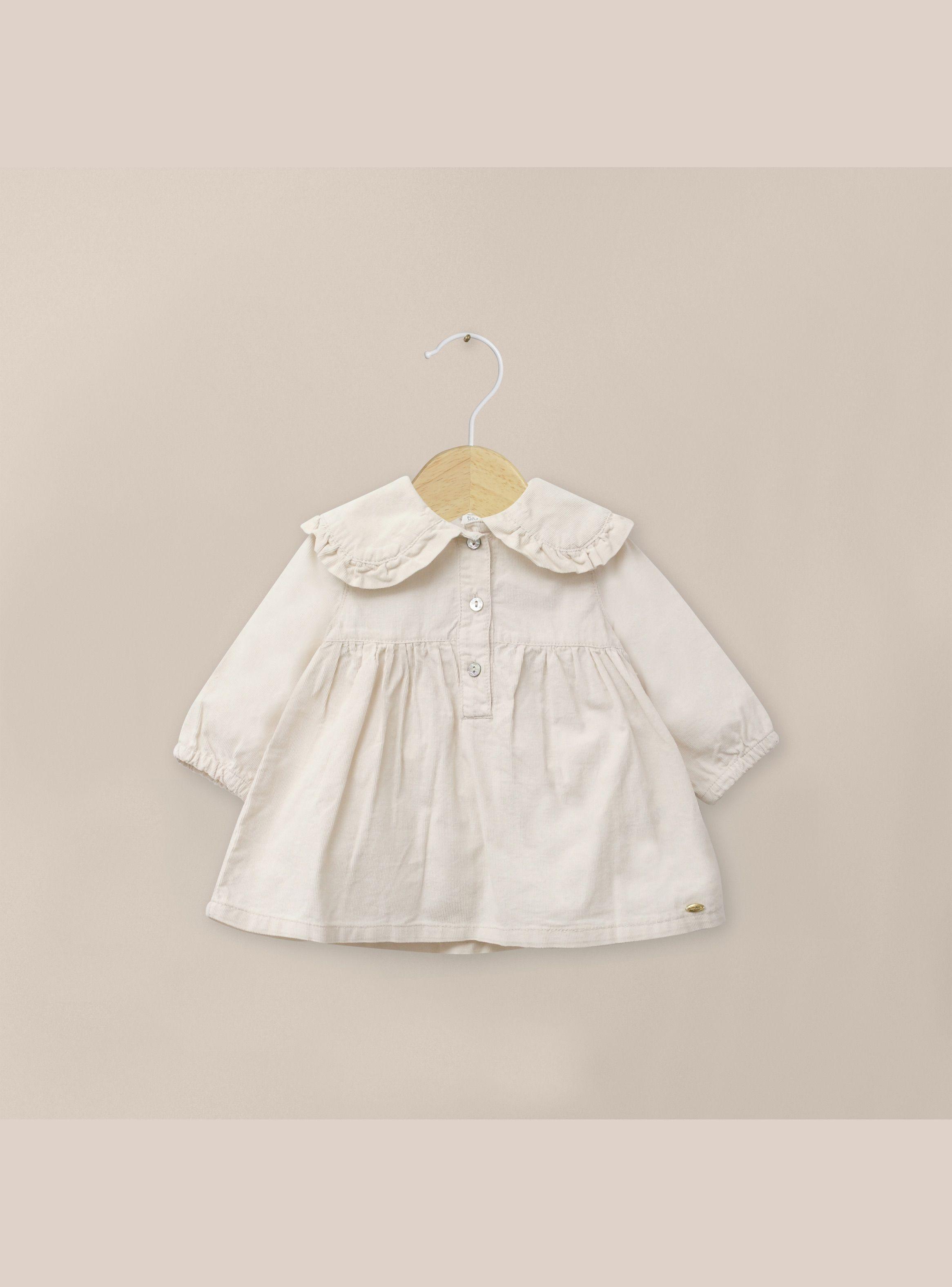 Vestido Cotele Blanco Infant Niña-0