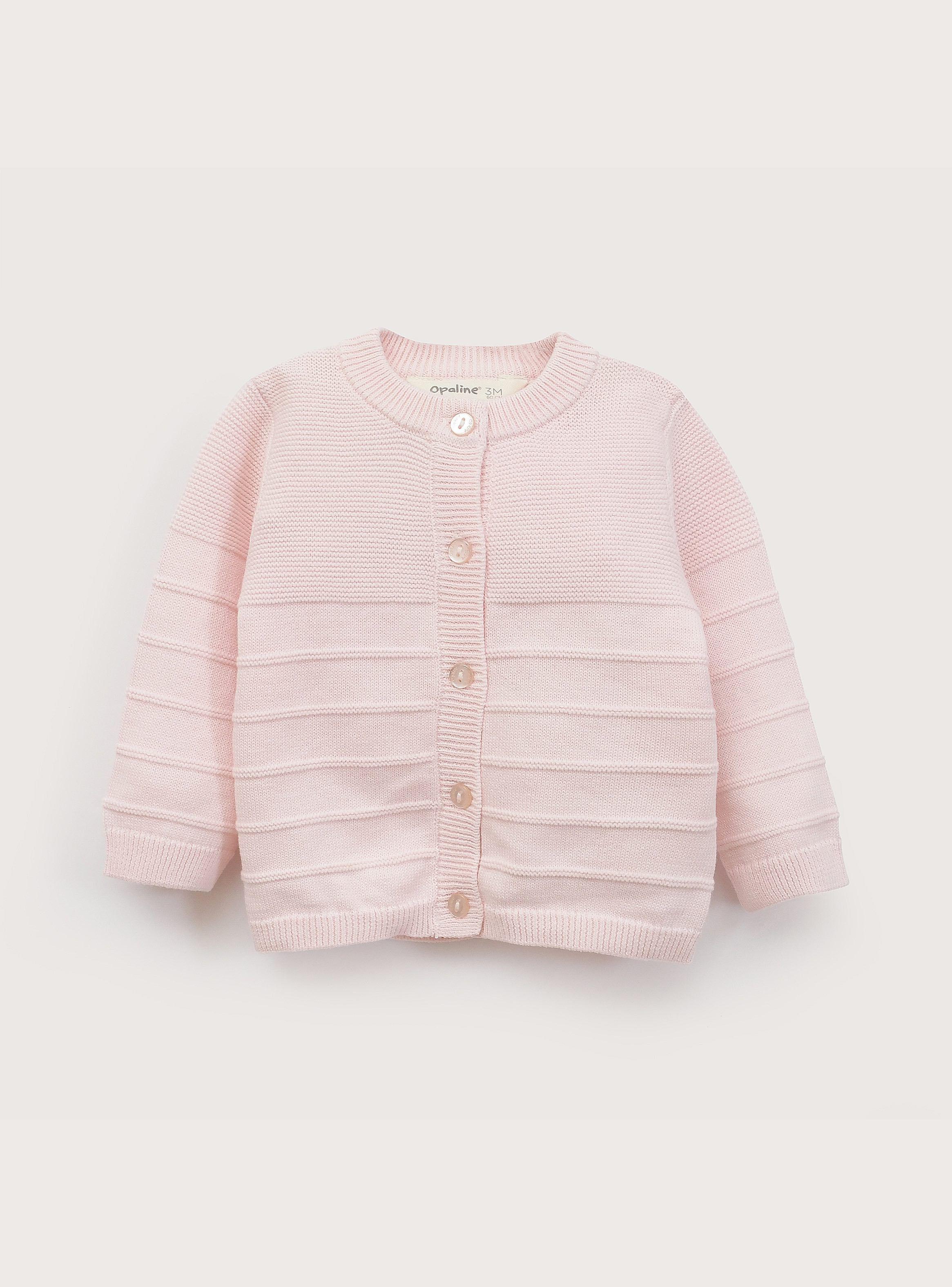 Conjunto Tejido Bebe Niña Rosado-2