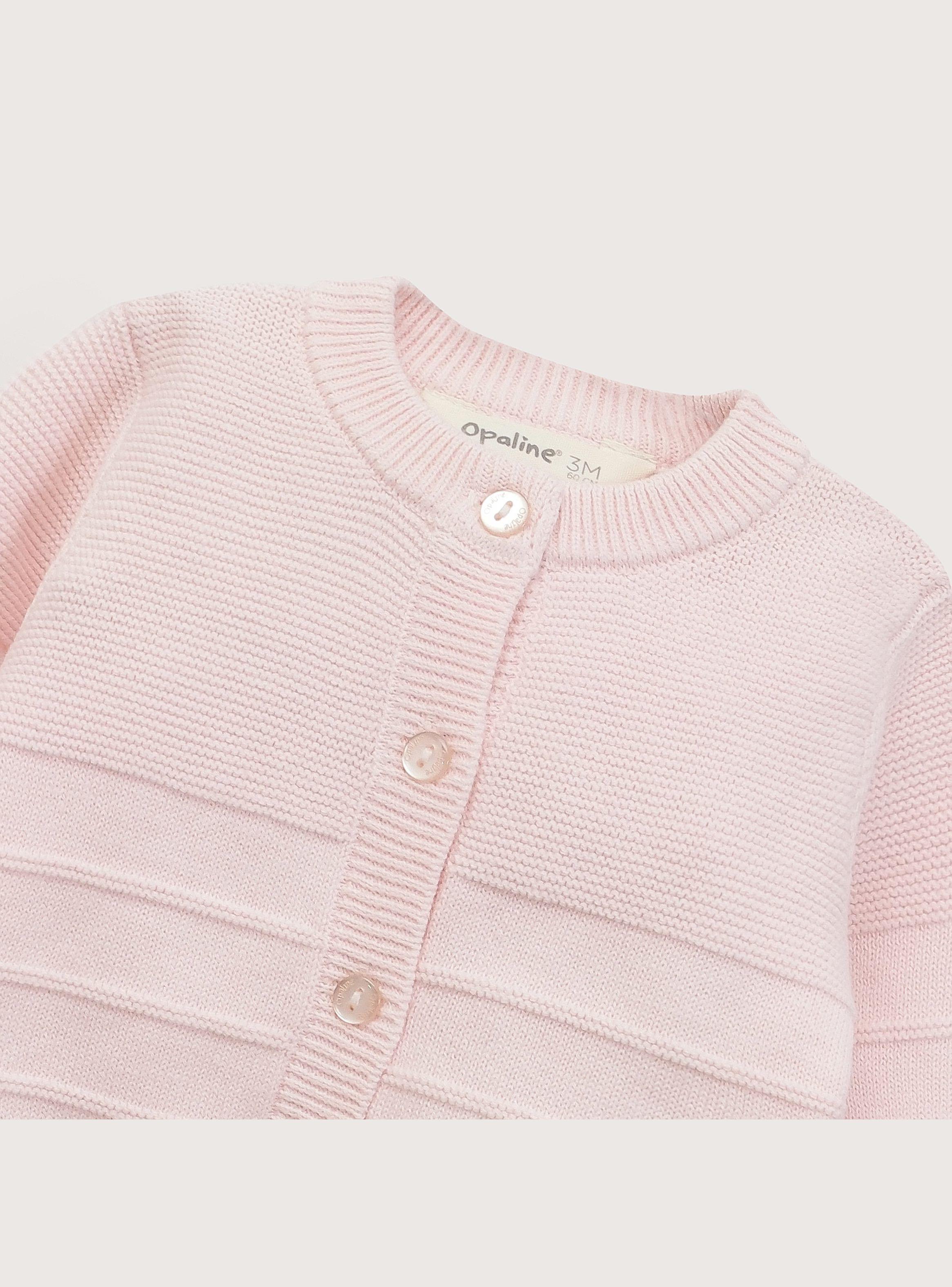 Conjunto Tejido Bebe Niña Rosado-4