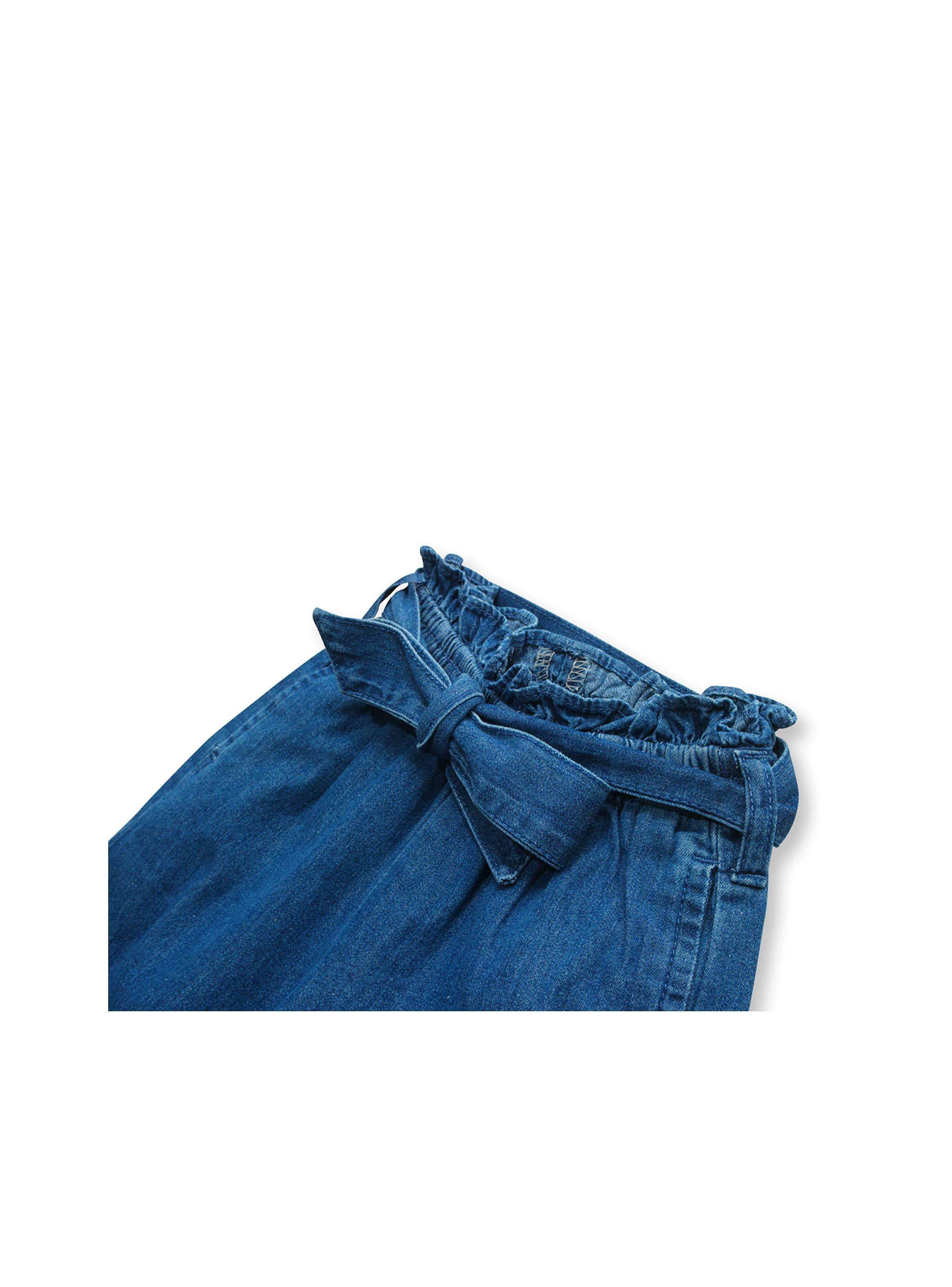 Jeans De Niña Palazzo Suelto Azul (6M A 4A) Opaline-2