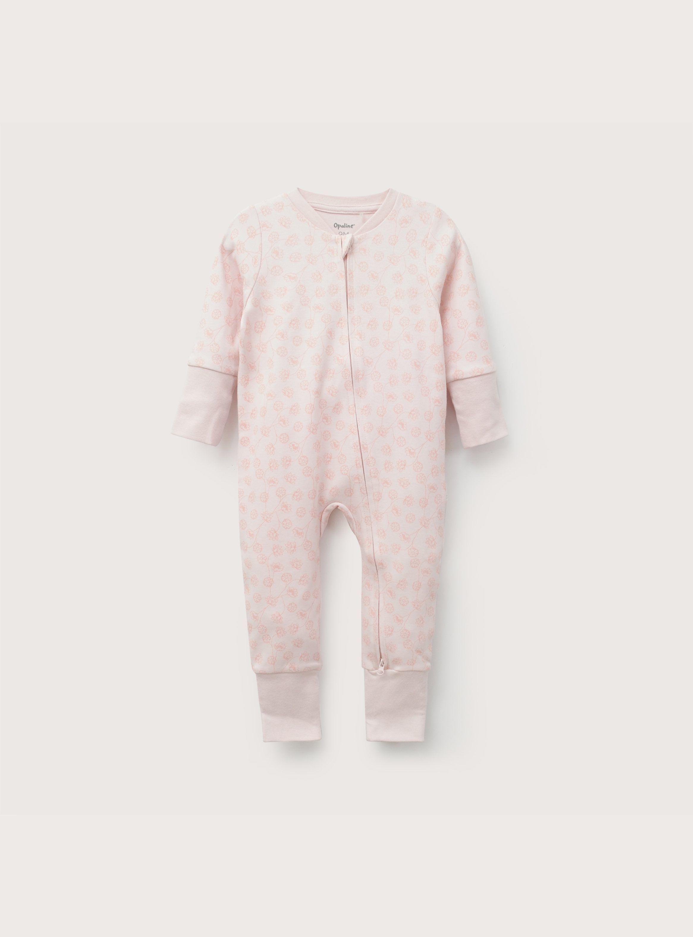 Pijama Rosado Diseño Flor Infant Niña-0