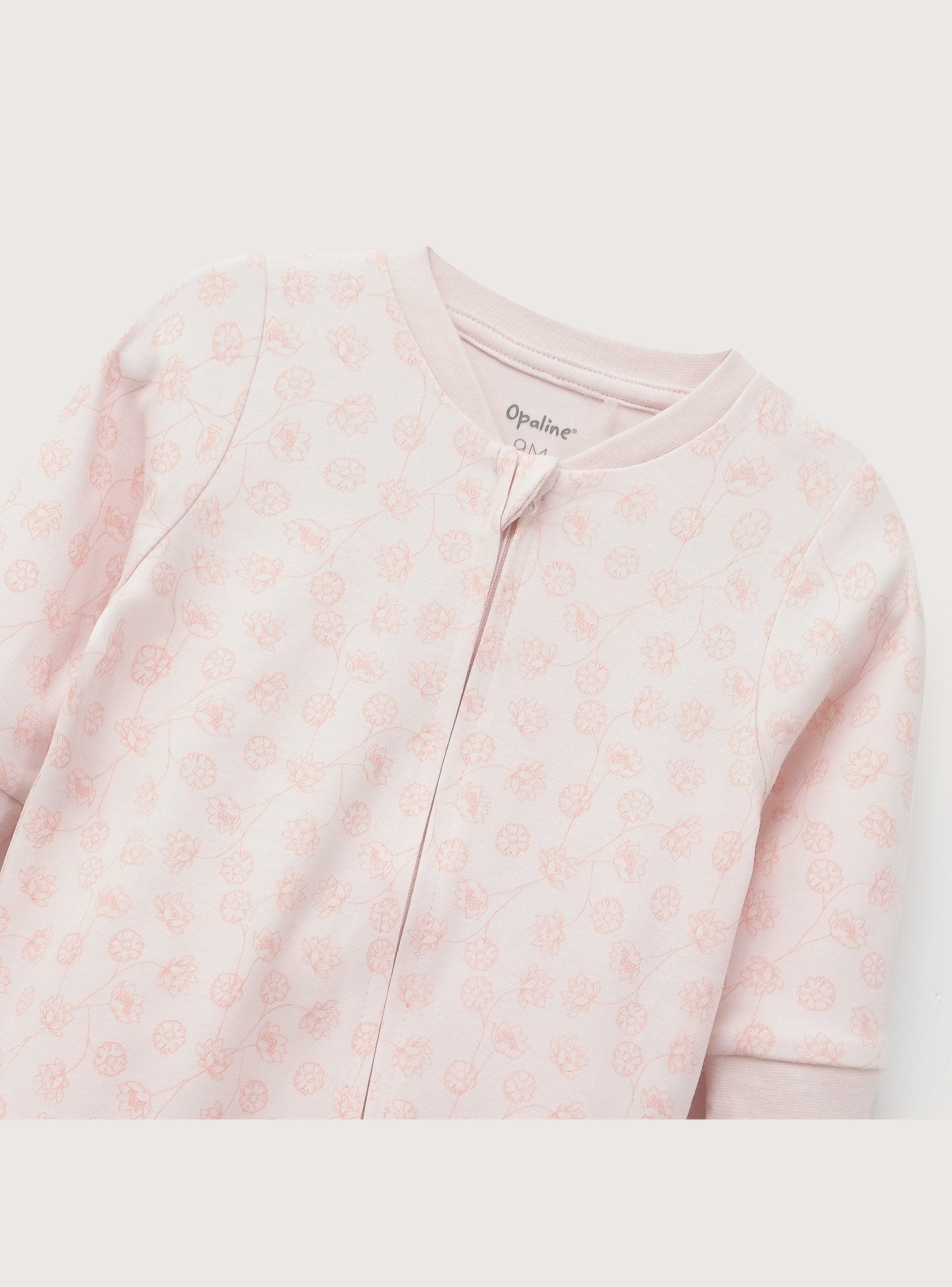 Pijama Rosado Diseño Flor Infant Niña-2
