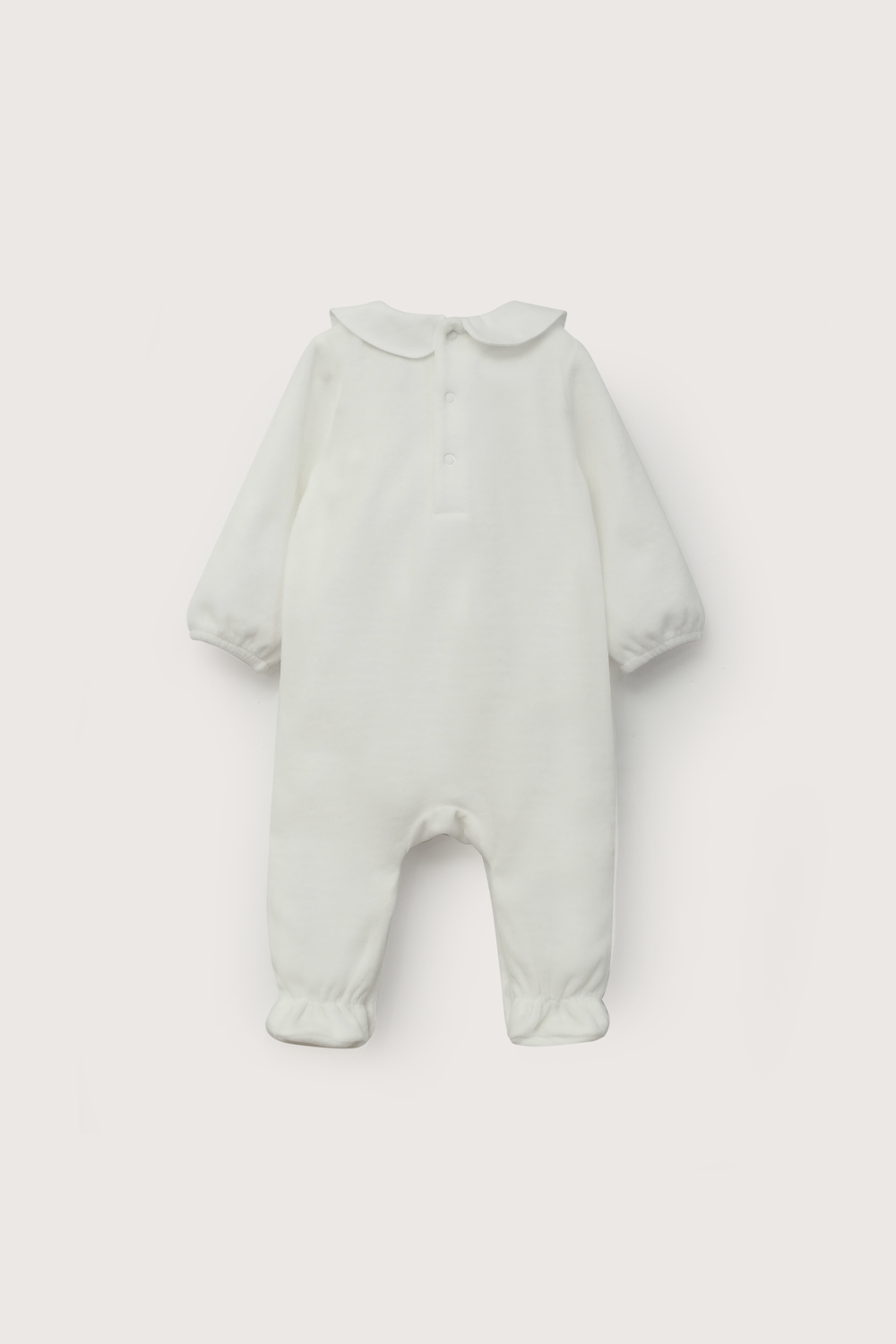 Osito plush blanco de bebé niña-2